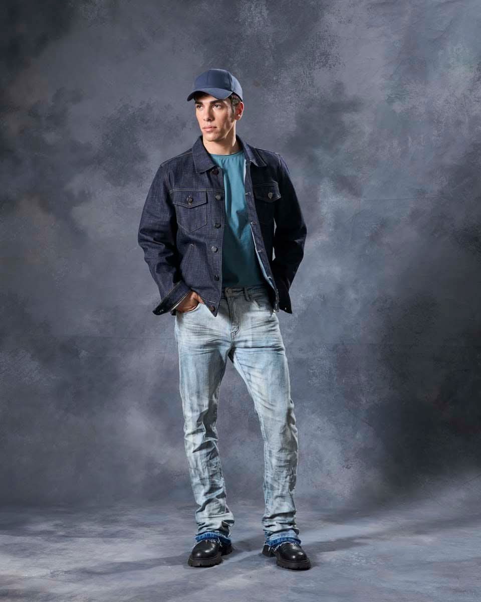 Waimea "industrial Blue" Stacked Jeans