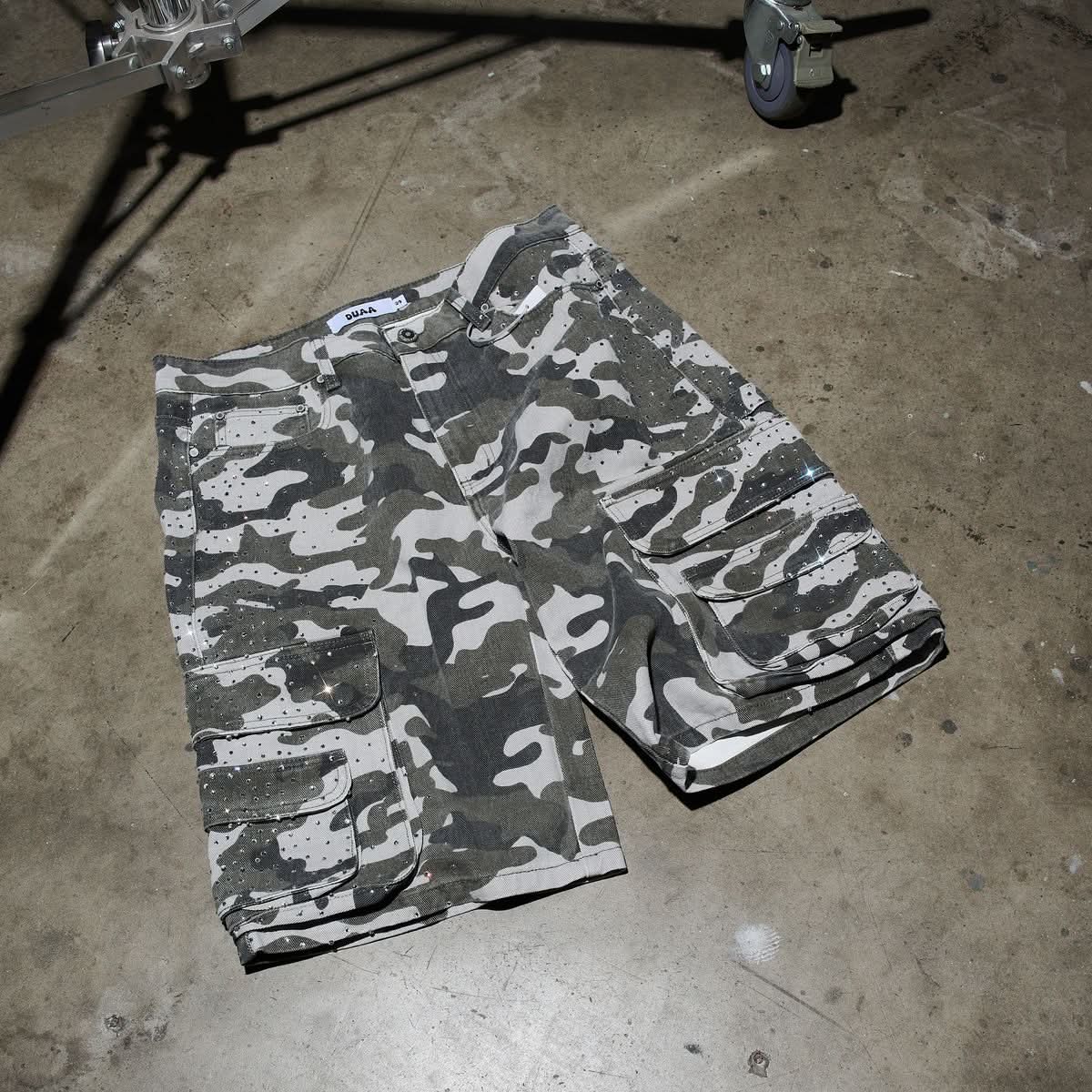 Duaa "Forward" Grey Cargo Jorts