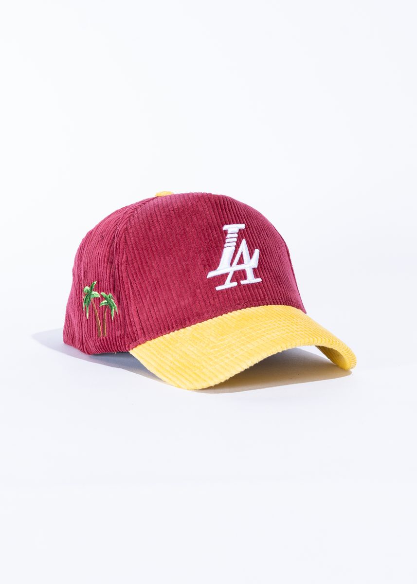 Reference “PARADISE CORDUROY" (Gold/Burgundy)