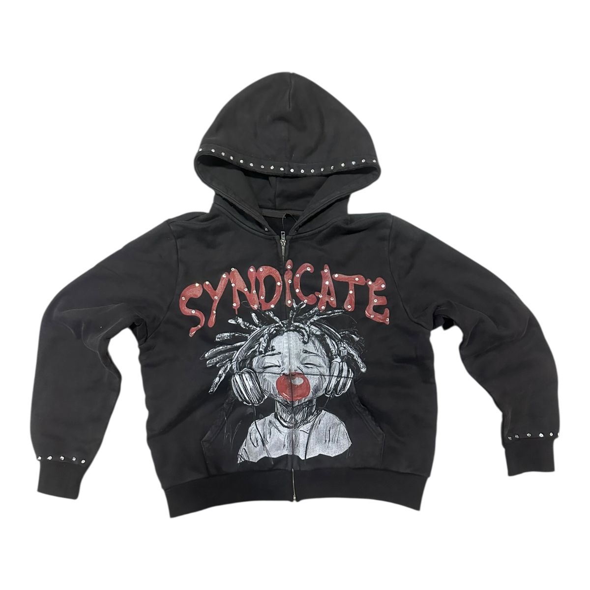 The Syndicate "Youth" Zip Up Hoodie Black