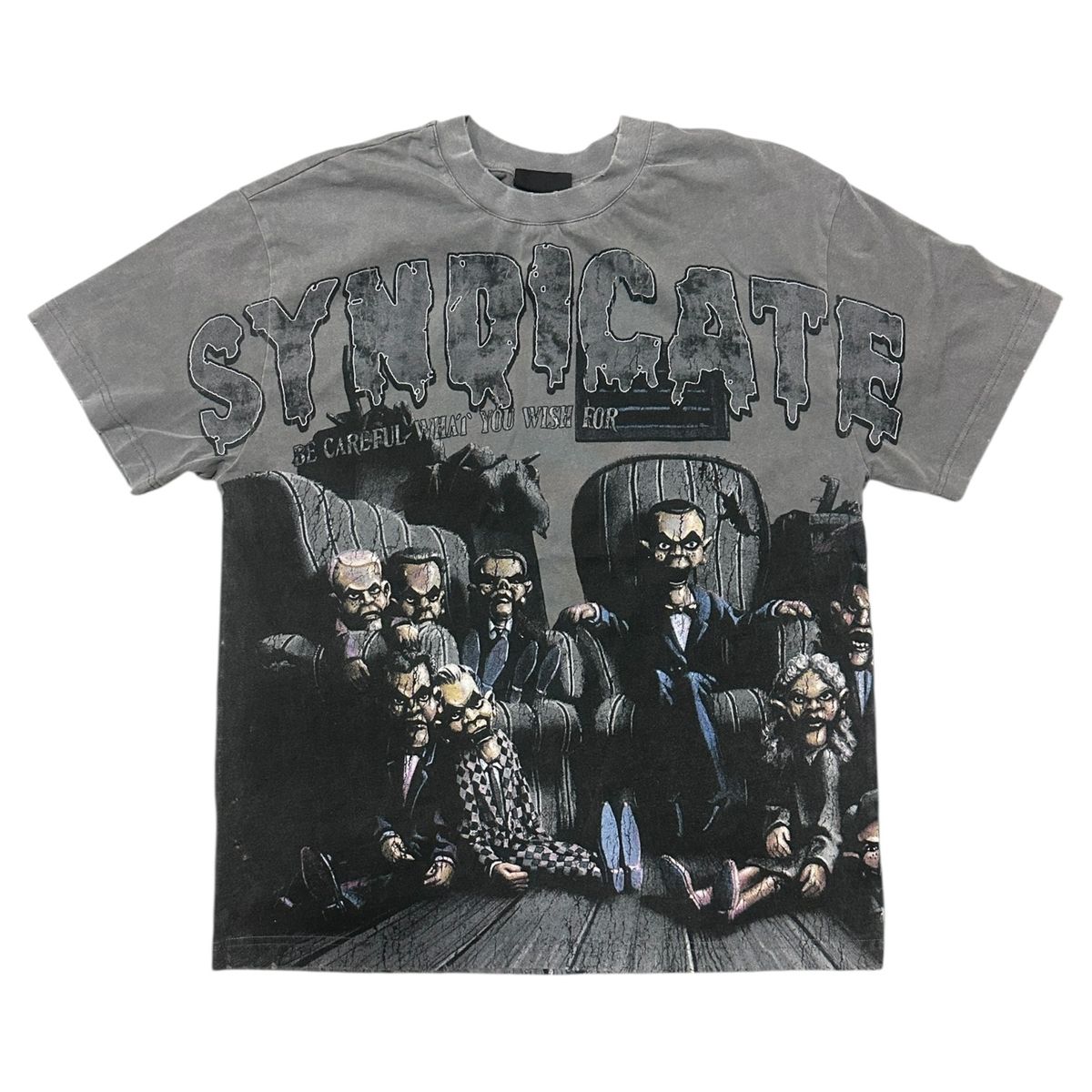 The Syndicate "WISHES" TEE - GRY WASH