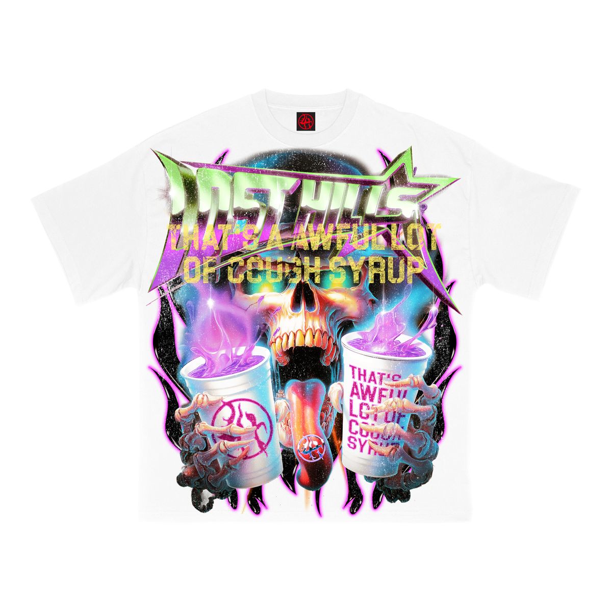 Lost In The Hills x Cough Syrup "Skull Syrup" TSHIRT