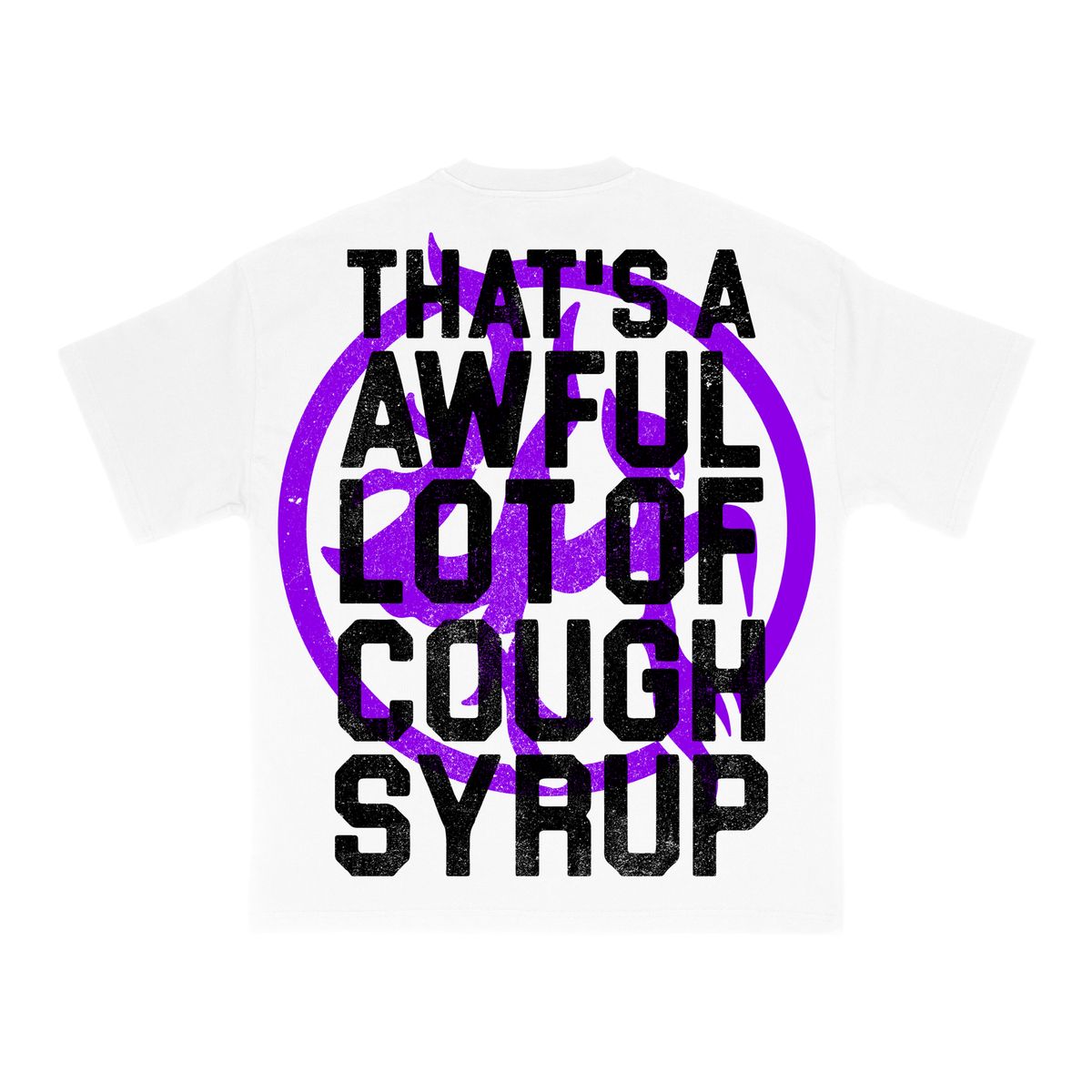 Lost In The Hills x Cough Syrup "White Logo Tee" LHALOCS001