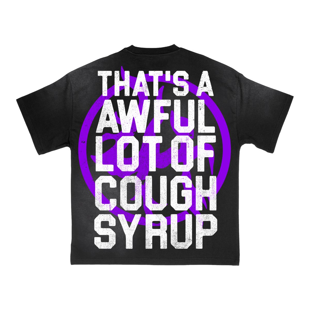 Lost In The Hills x Cough Syrup "Black Logo Tee" LHALOCS001