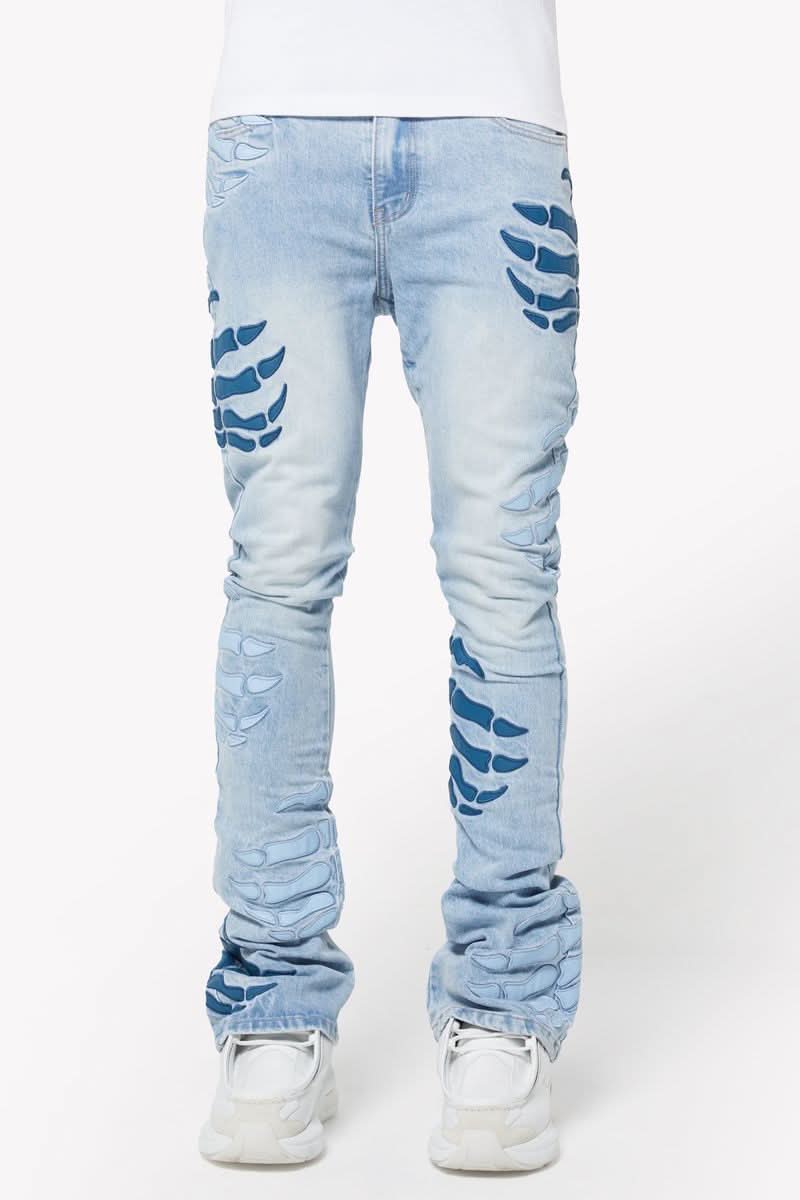 Guapi "Aqua Blue Hell Dragger" Denim