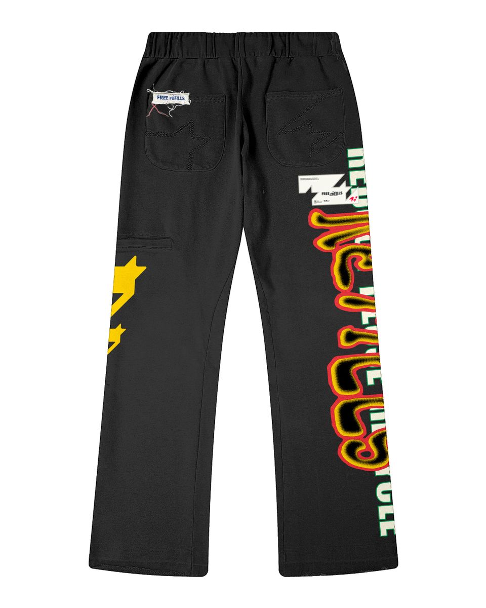Free Refills “Recycle" Sweatpants (Black)