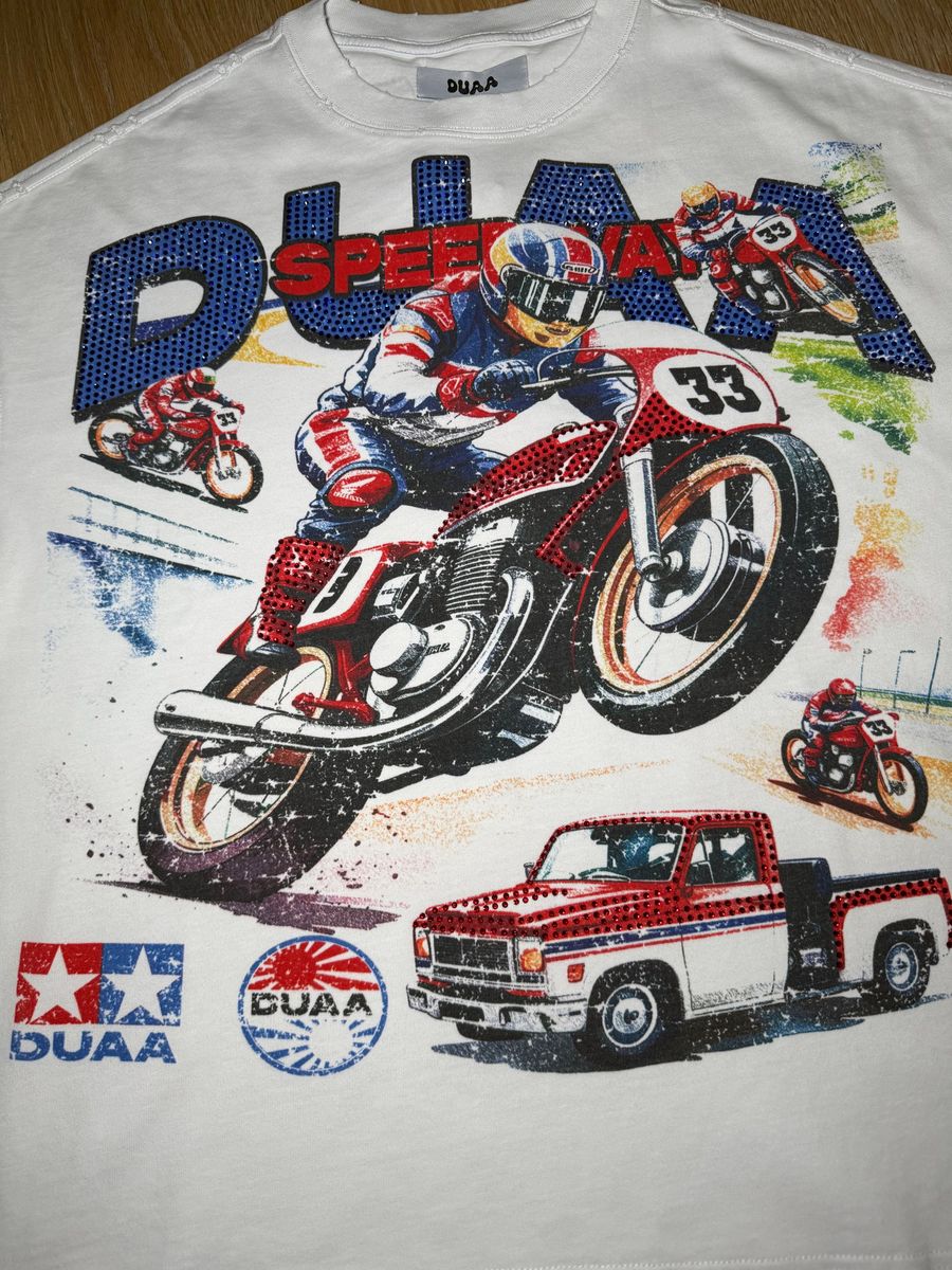 Duaa "SPEED WHT TEE SHIRT"