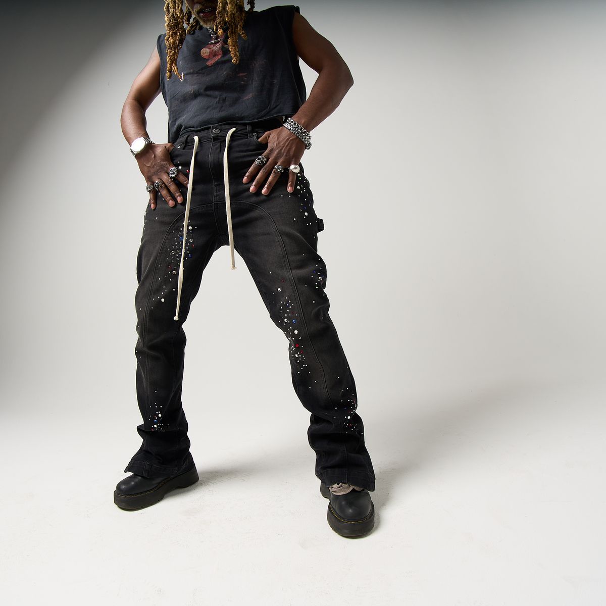 Duaa "GUIDANCE BLACK DENIM"