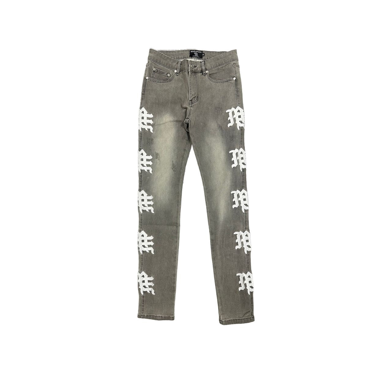 Mixed Emotion "Ash" Monogram Denim