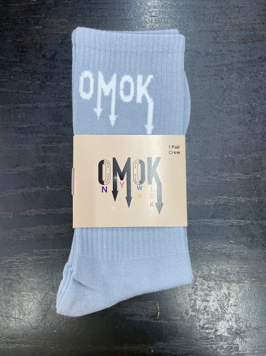 Omok "Socks" (Light Blue/white)