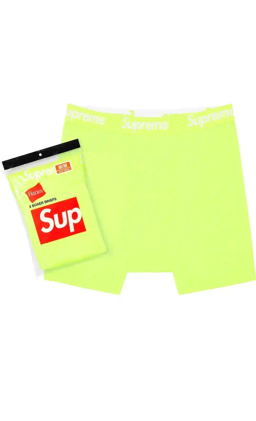 Supreme x Hanes (Neon Green) Boxer Briefs – kicksby3y