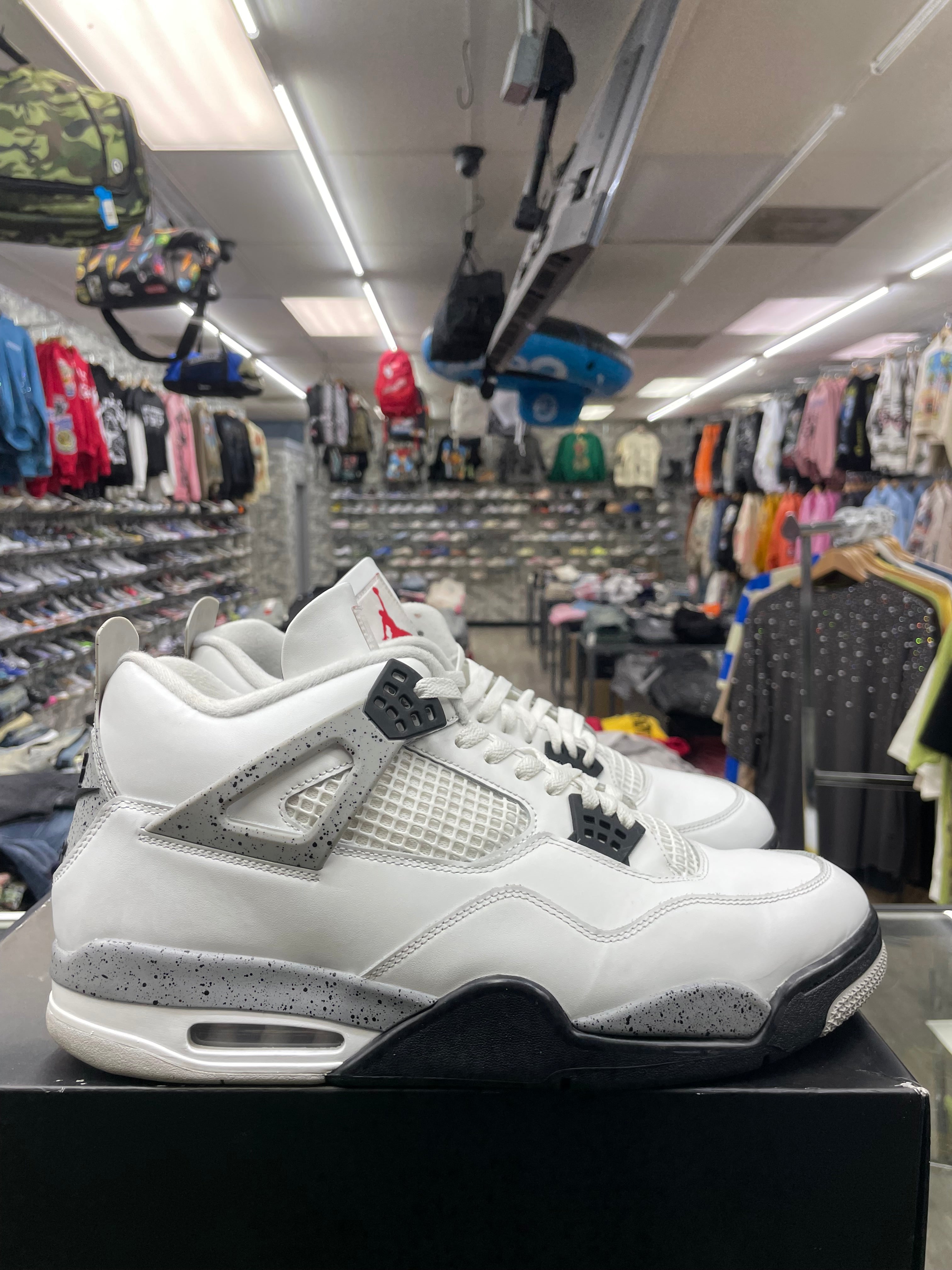 Air Jordan Retro 4 “White Cement” *Size 15 Preowned*