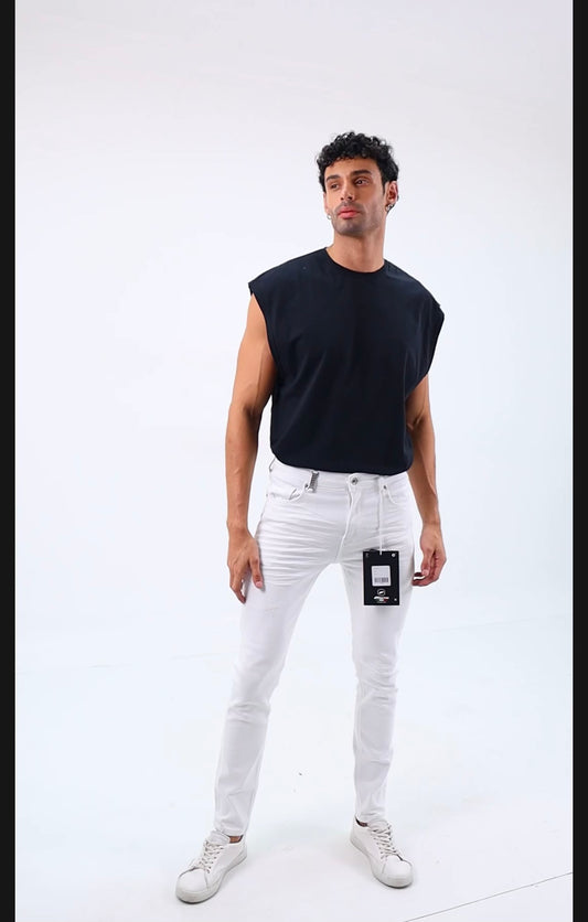 Fantic Denim “Triple White” Skinny jeans