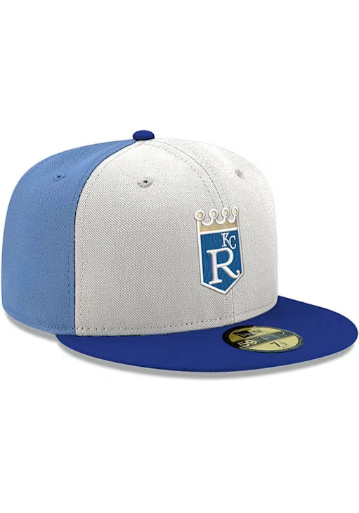 New Era 59Fifty Fitted "Kansas City Royals" White/ Blue 70955130