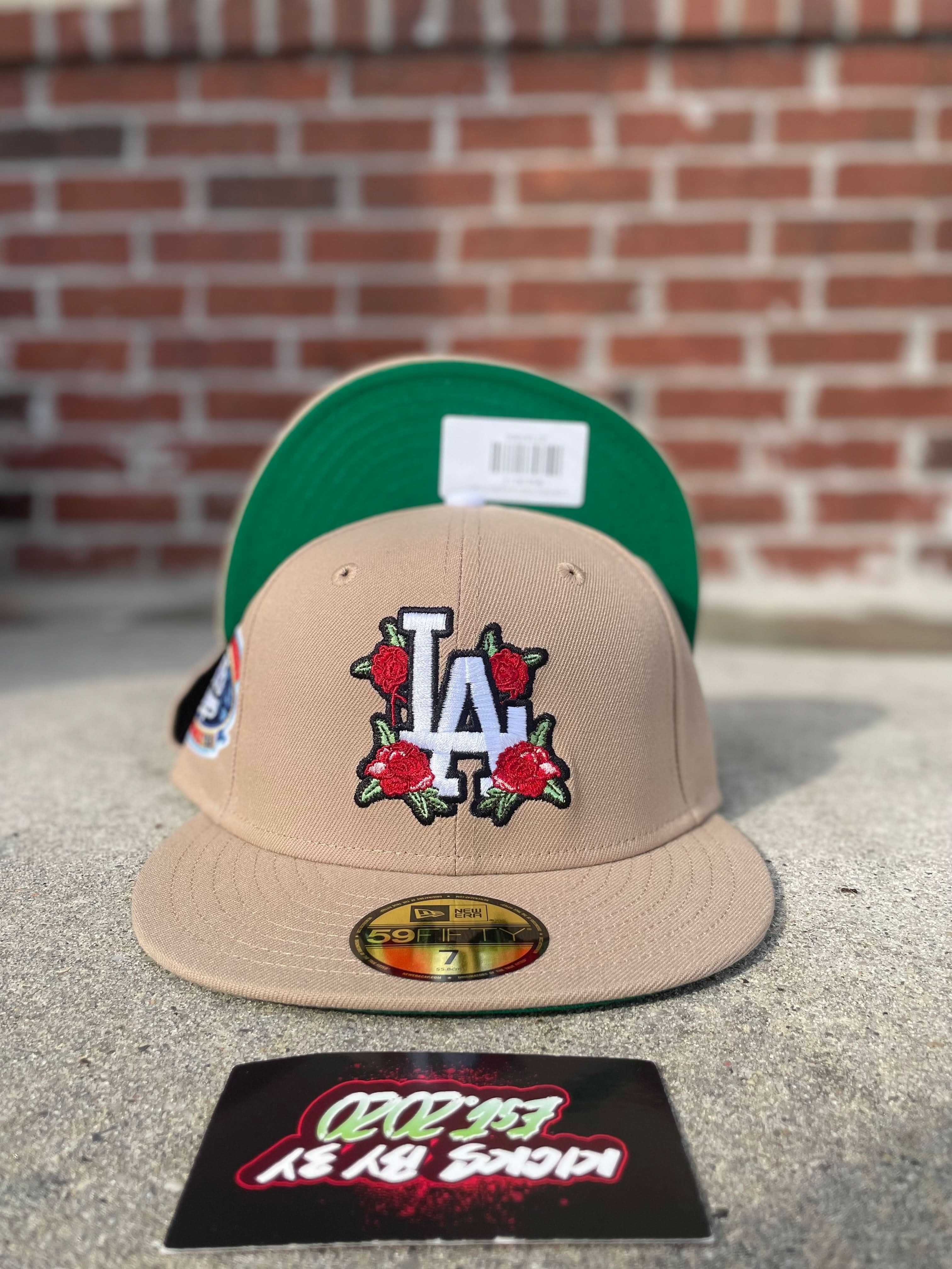 New Era 59 FIFTY Fitted "Los Angeles Dodgers" Cream/Red Flower