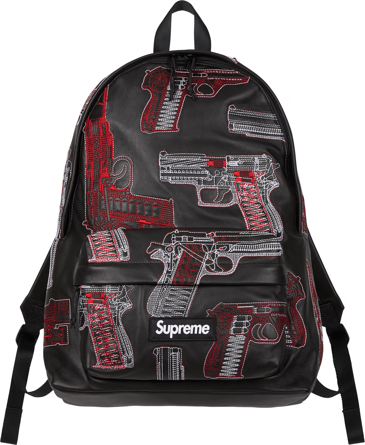 ボ*p様 Guns Embroidered Leather Backpack Supreme “Guns Embroidered Leather