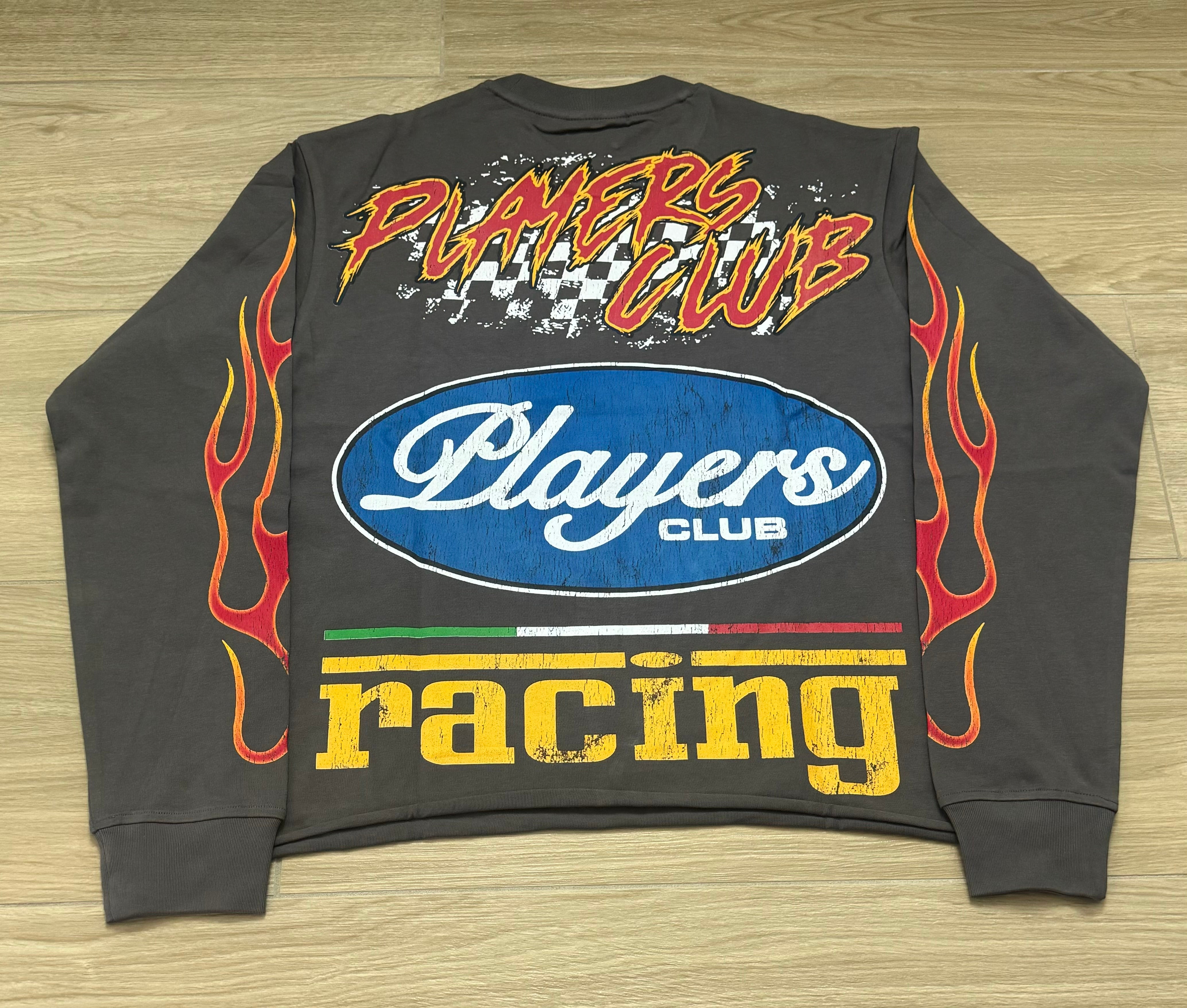 Player's Club "Racing Team" (Grey Cropped Longsleeve)