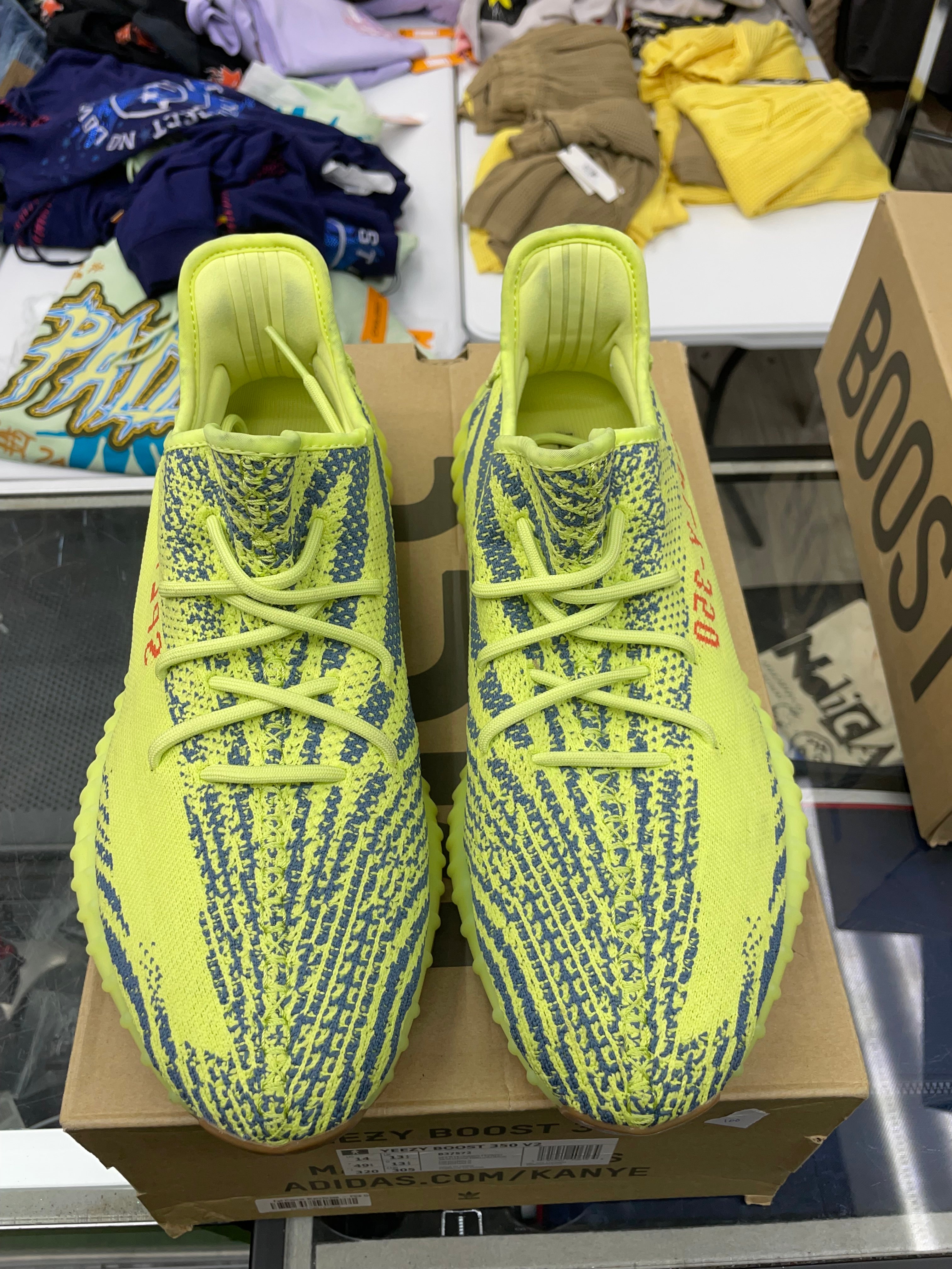 Yeezy Boost 350 “Semi Forzen Yellow” *Size 14 Preowned*