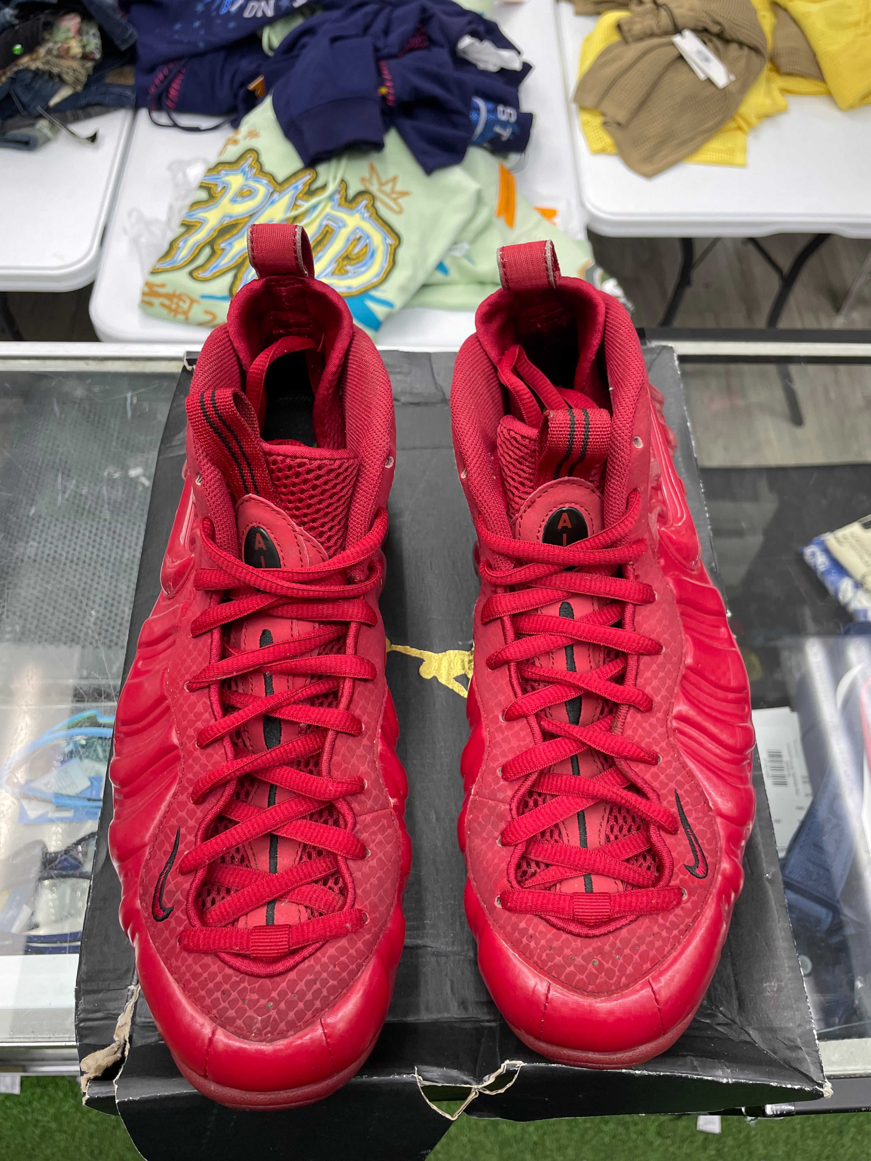 Nike Air Foamposite Pro “Red October ” *Size 10.5 Preowned*