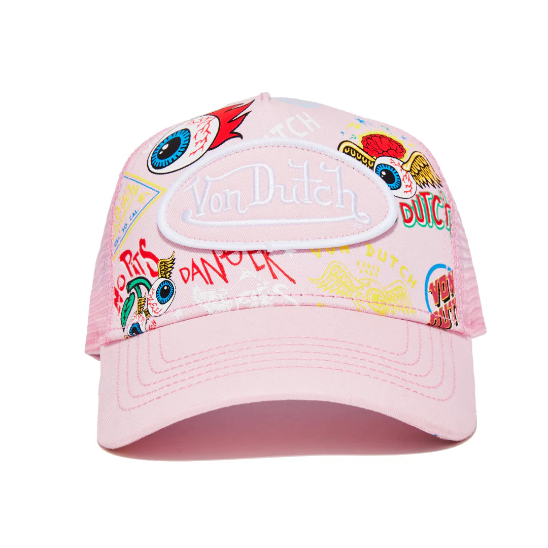 Von Dutch "Pink Jax Trucker Hat"