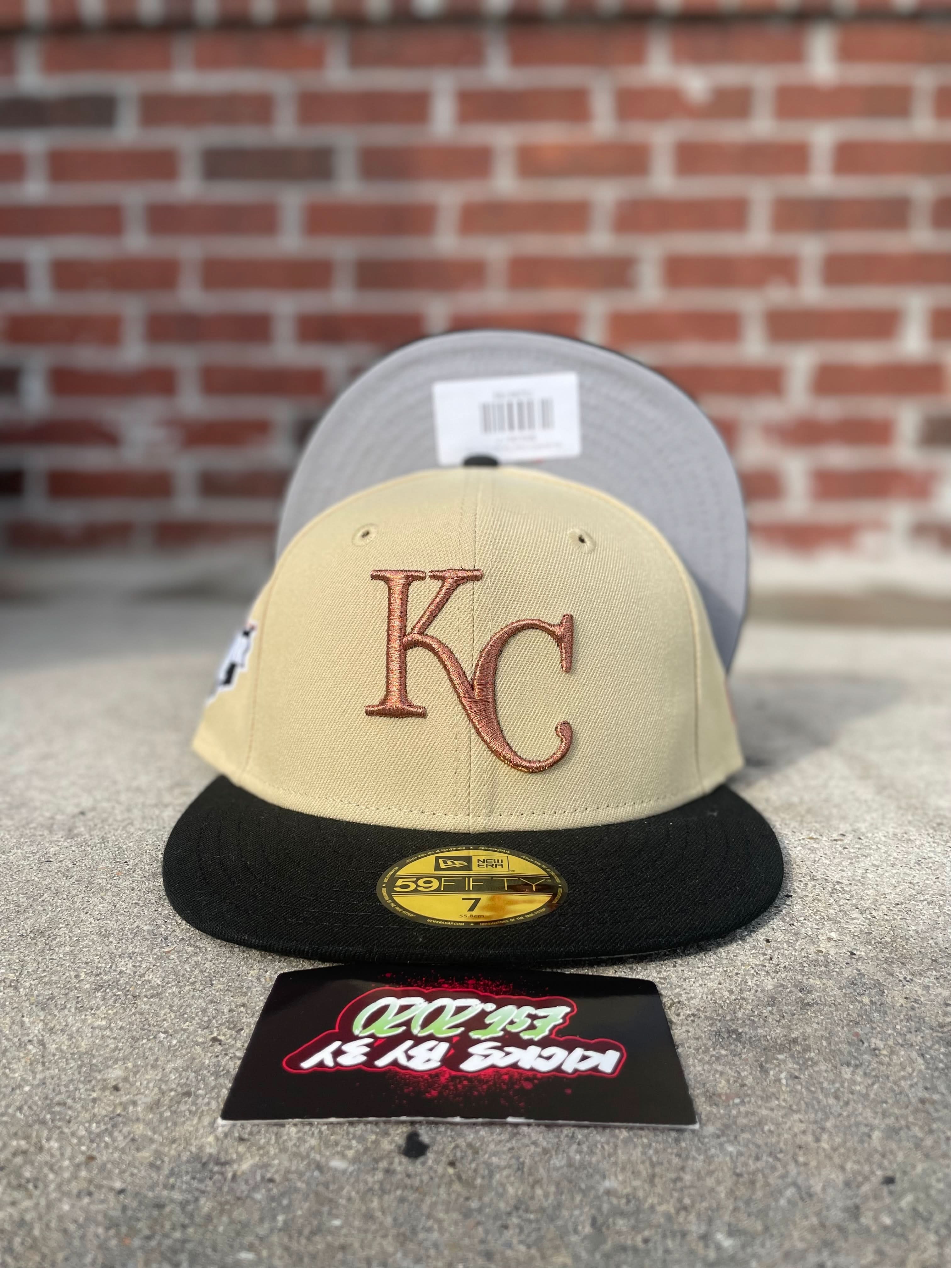 New Era 59 FIFTY Fitted "Kansas City Royals" Cream/Orange