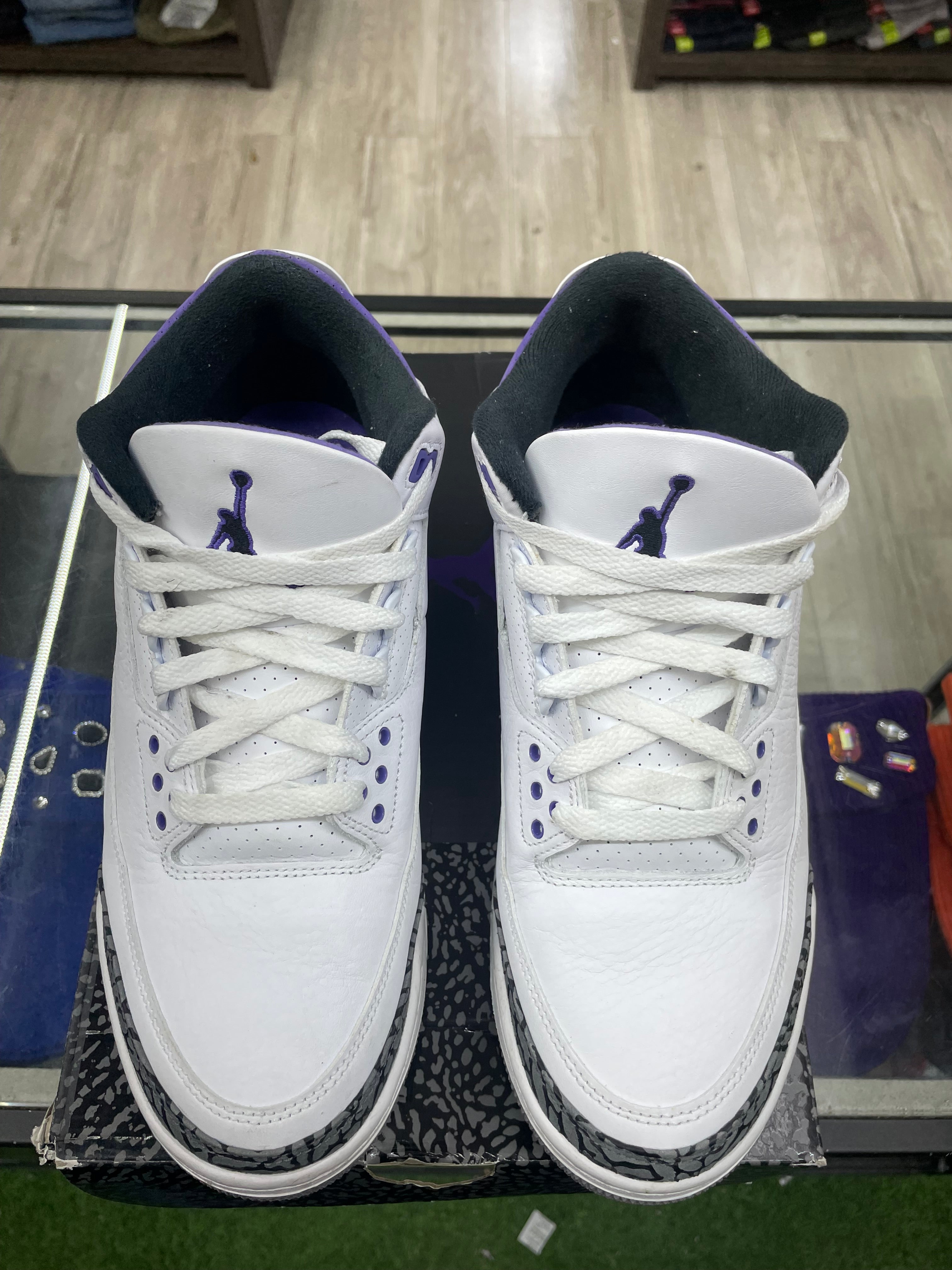 Air Jordan Retro 3 “Dark Iris” *Size 9.5 Preowned*