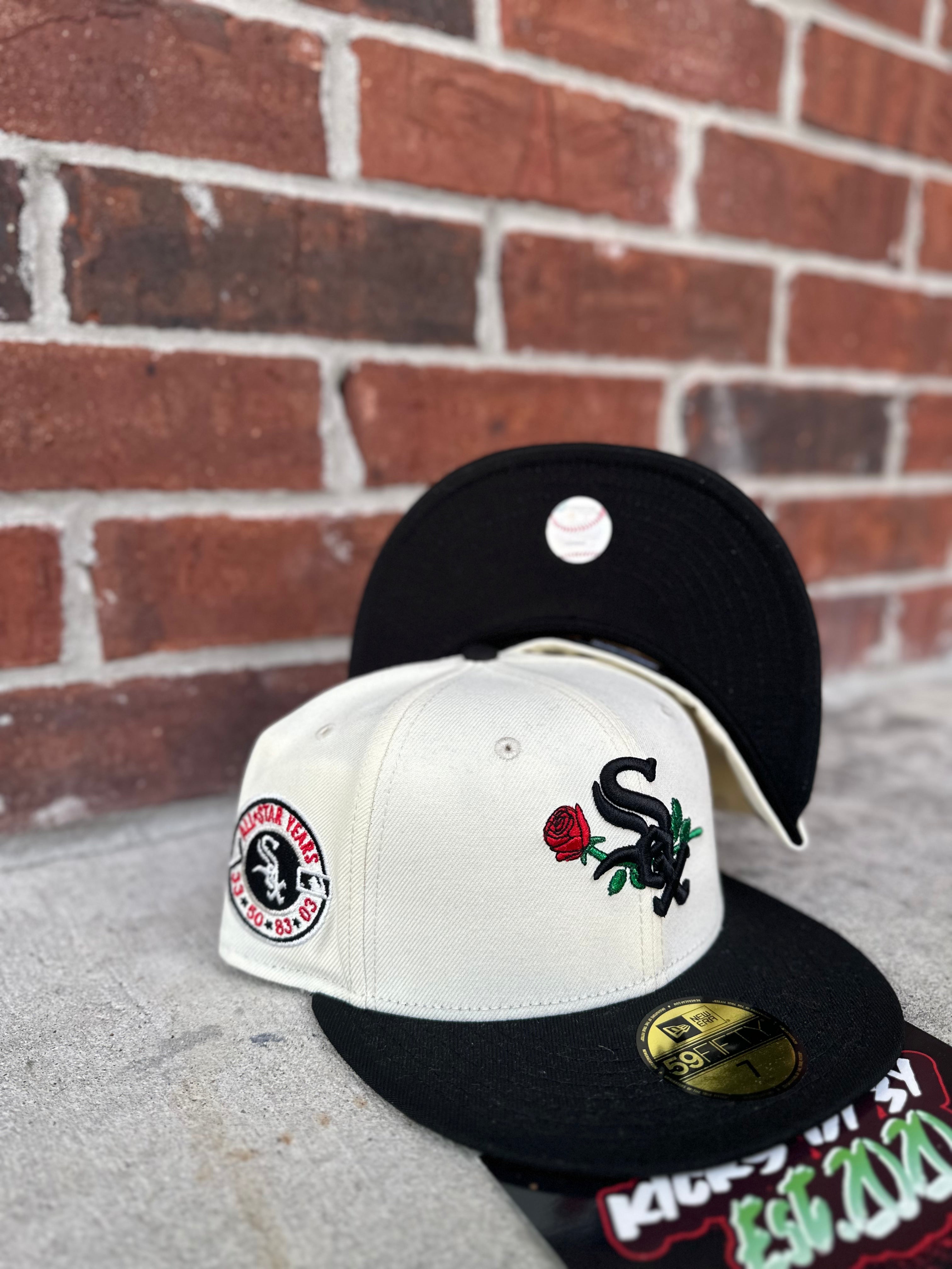 New Era 59 FIFTY Fitted "WHITE SOX ROSE" ALL STAR YEARS CREAM/BLACK