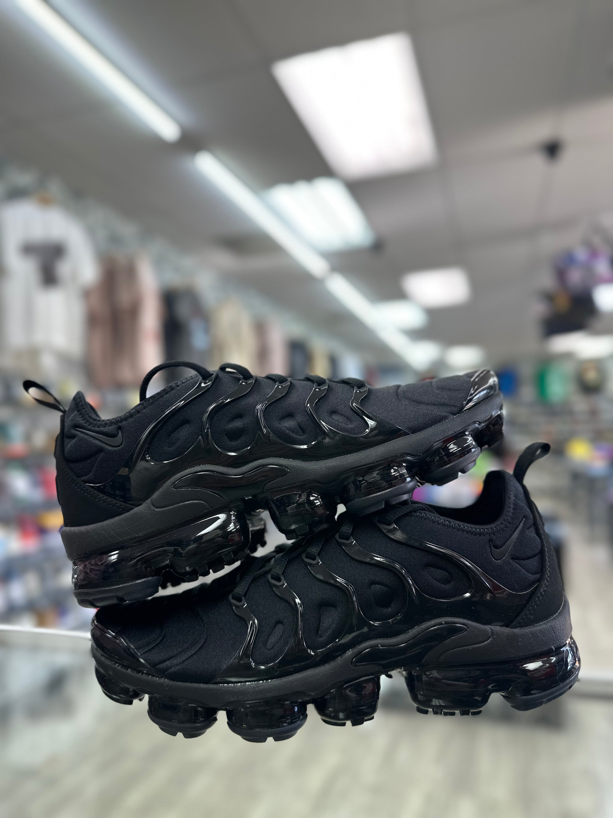 Nike air vapormax plus triple black for fashion