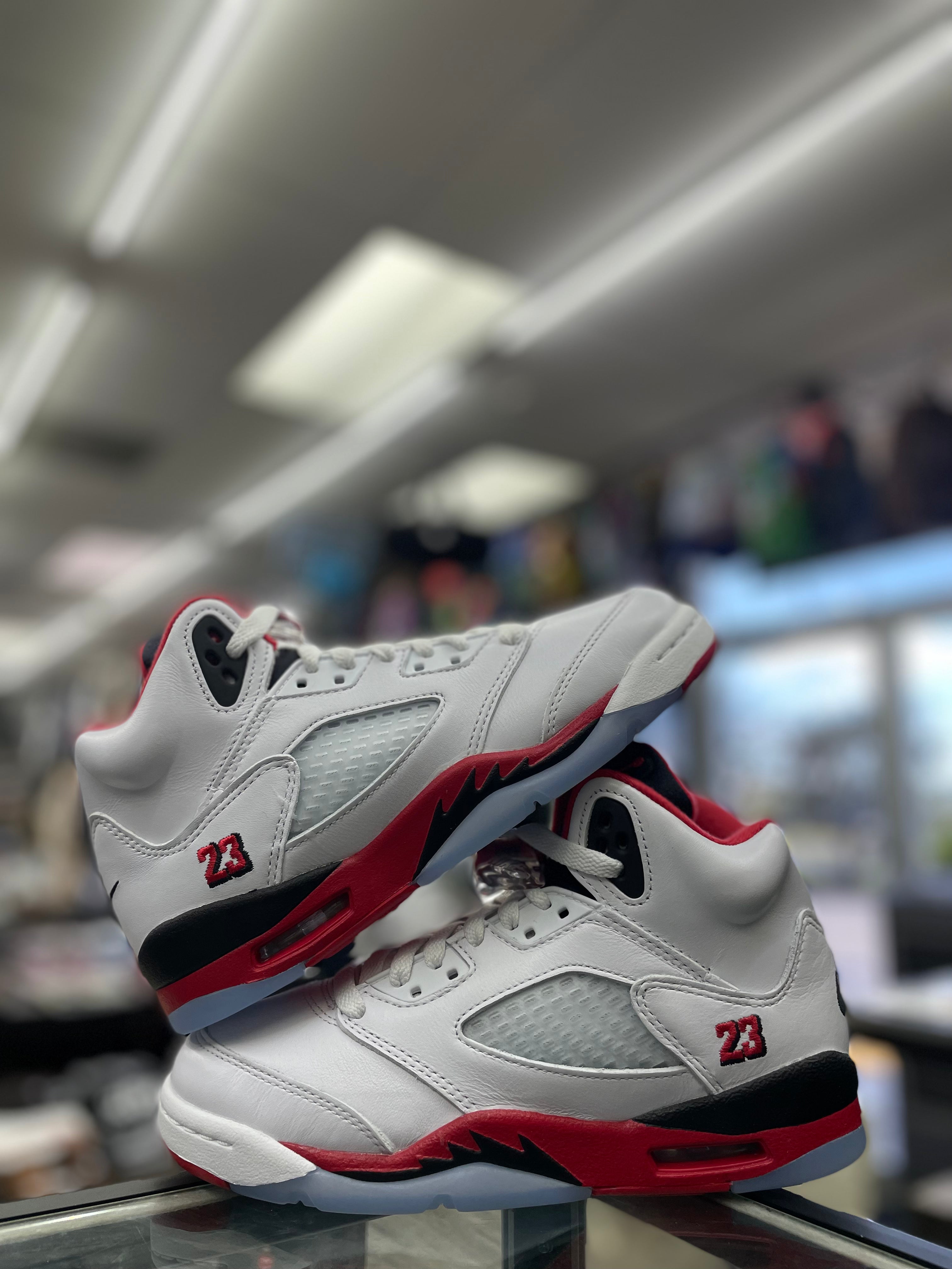 Air Jordan Retro 5 “Fire Red” (GS) (HQ7980-101)