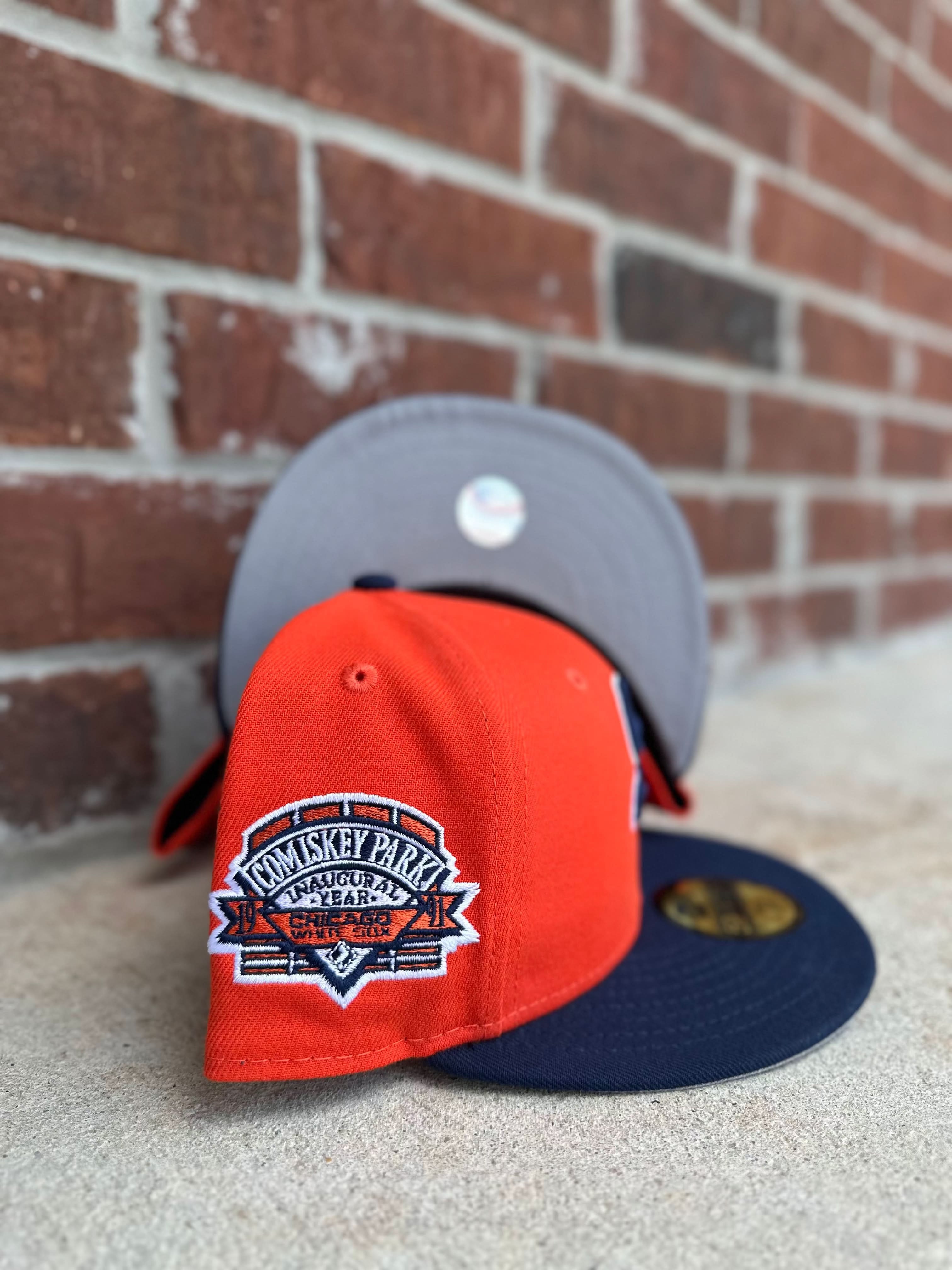 New Era 59 FIFTY Fitted "Chicago White Sox" Orange COMISKEY PARK