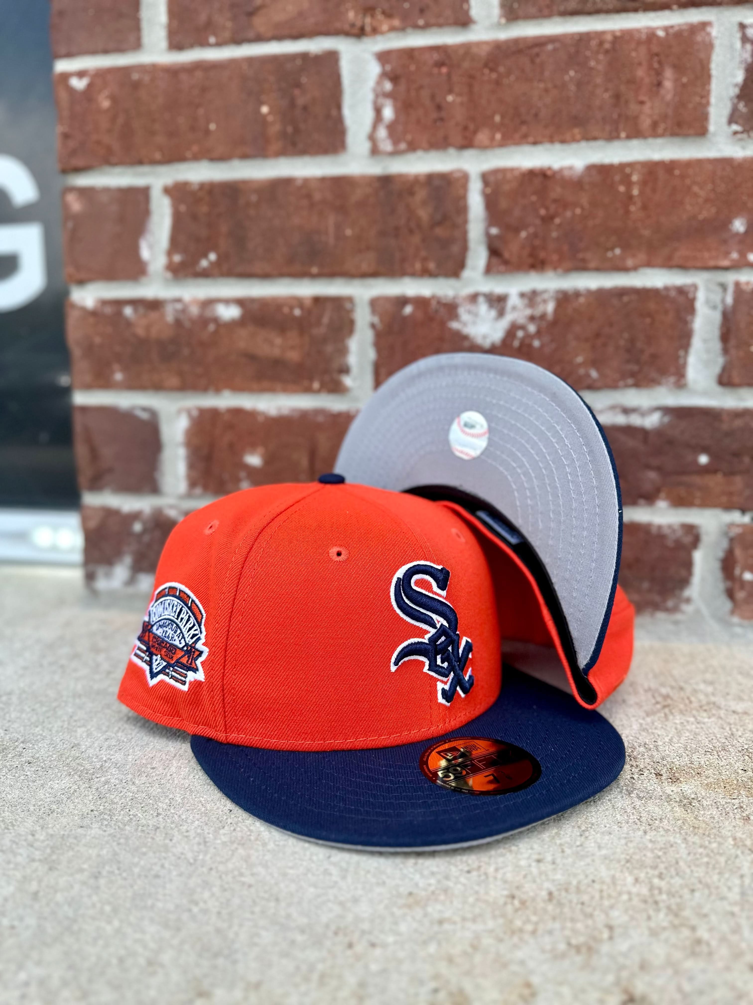 New Era 59 FIFTY Fitted "Chicago White Sox" Orange COMISKEY PARK