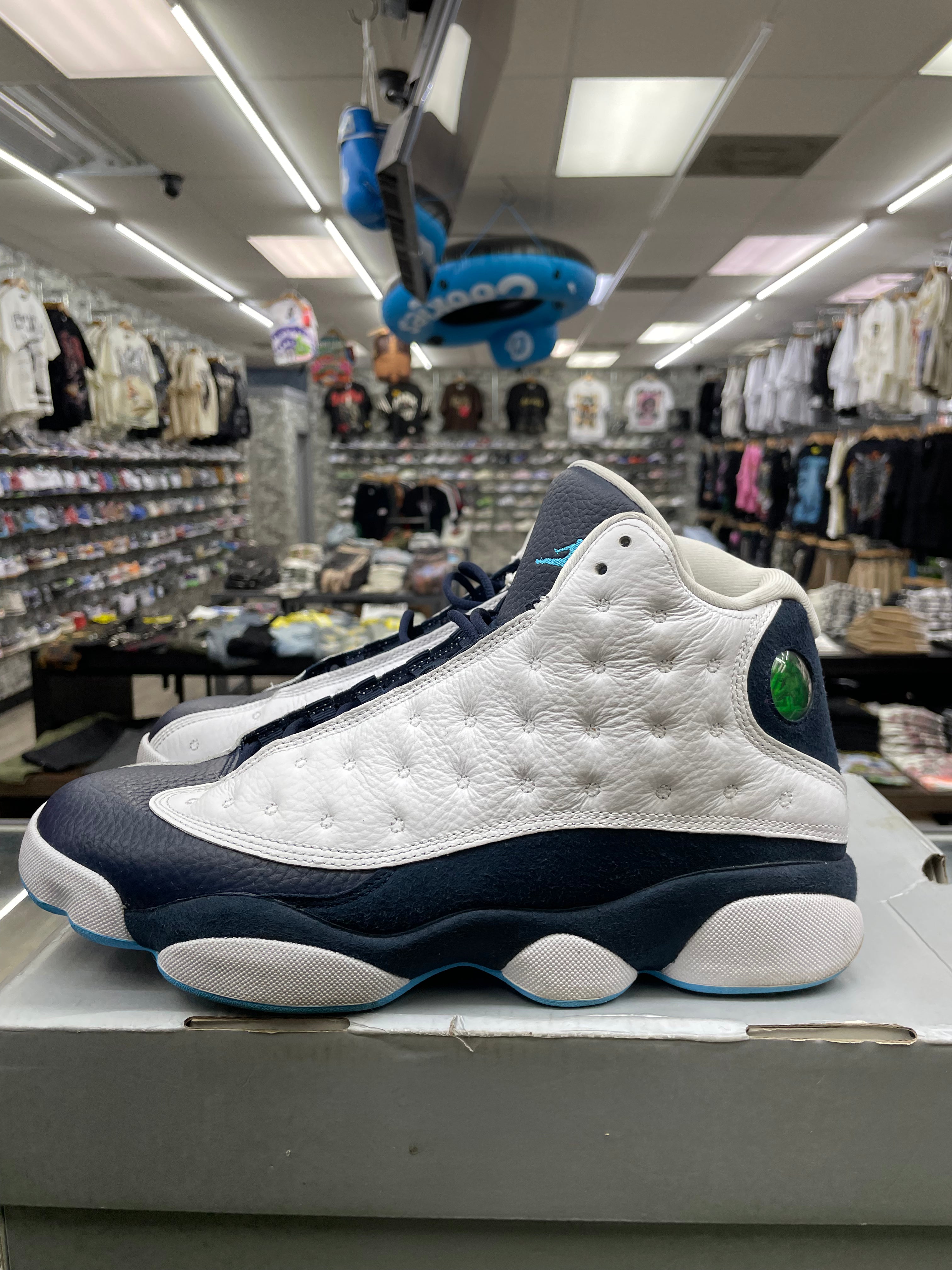 Air Jordan Retro 13 "Obsidian Powder Blue White" *Size 10 Preowned*