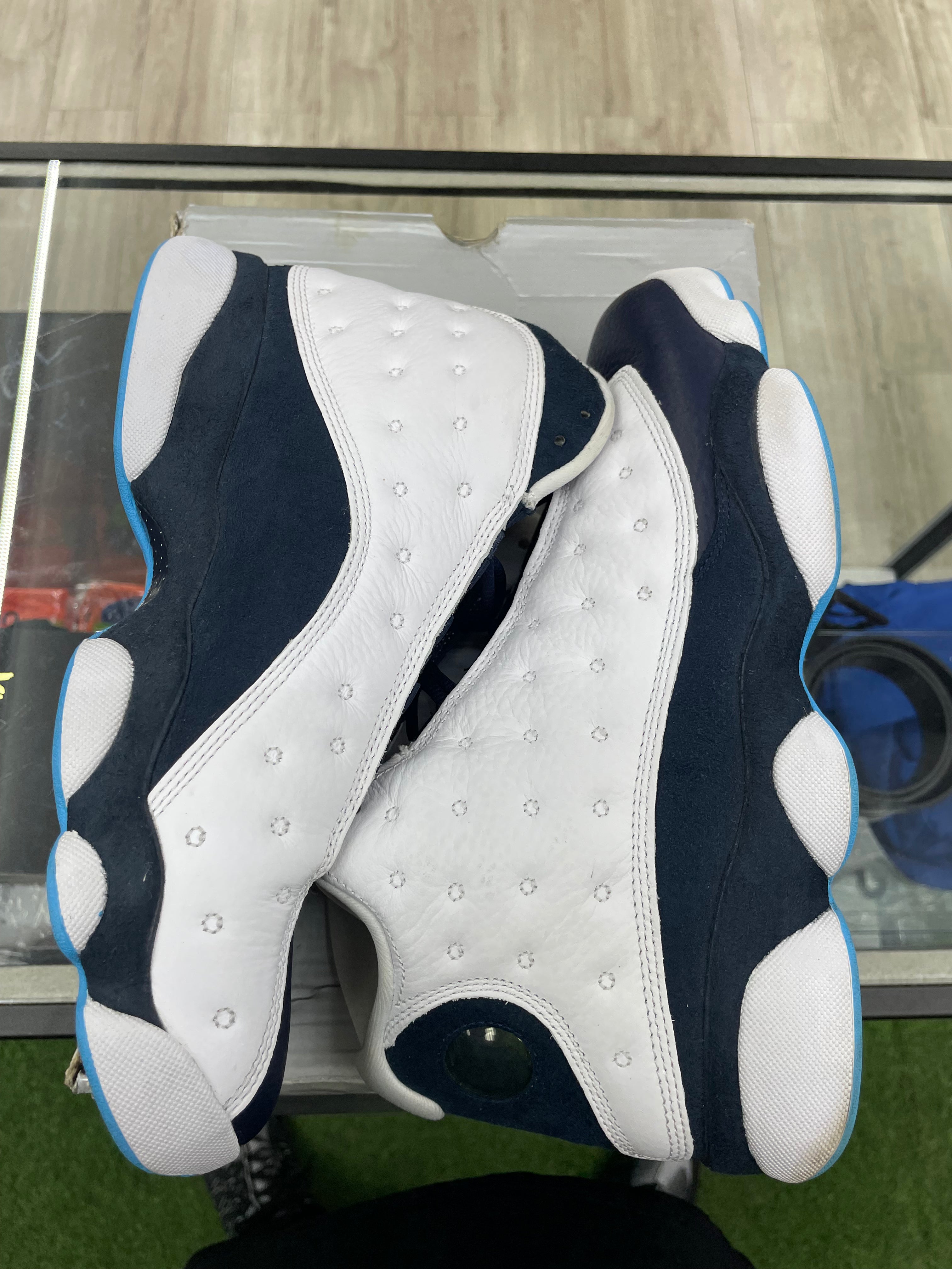 Air Jordan Retro 13 "Obsidian Powder Blue White" *Size 10 Preowned*