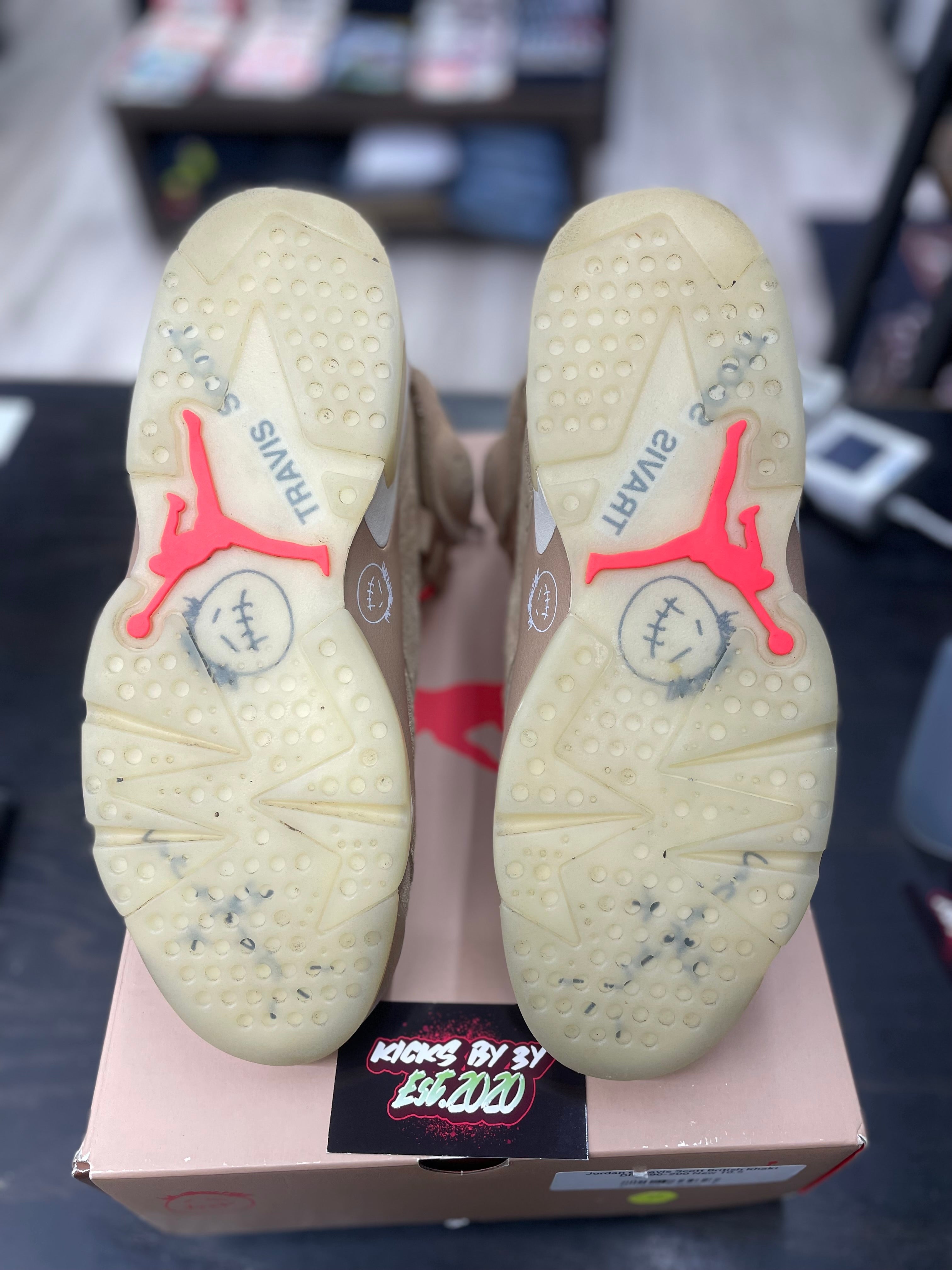 Air Jordan Retro 6 x Travis Scott "British Kaki" *Size 10.5 Preowned*