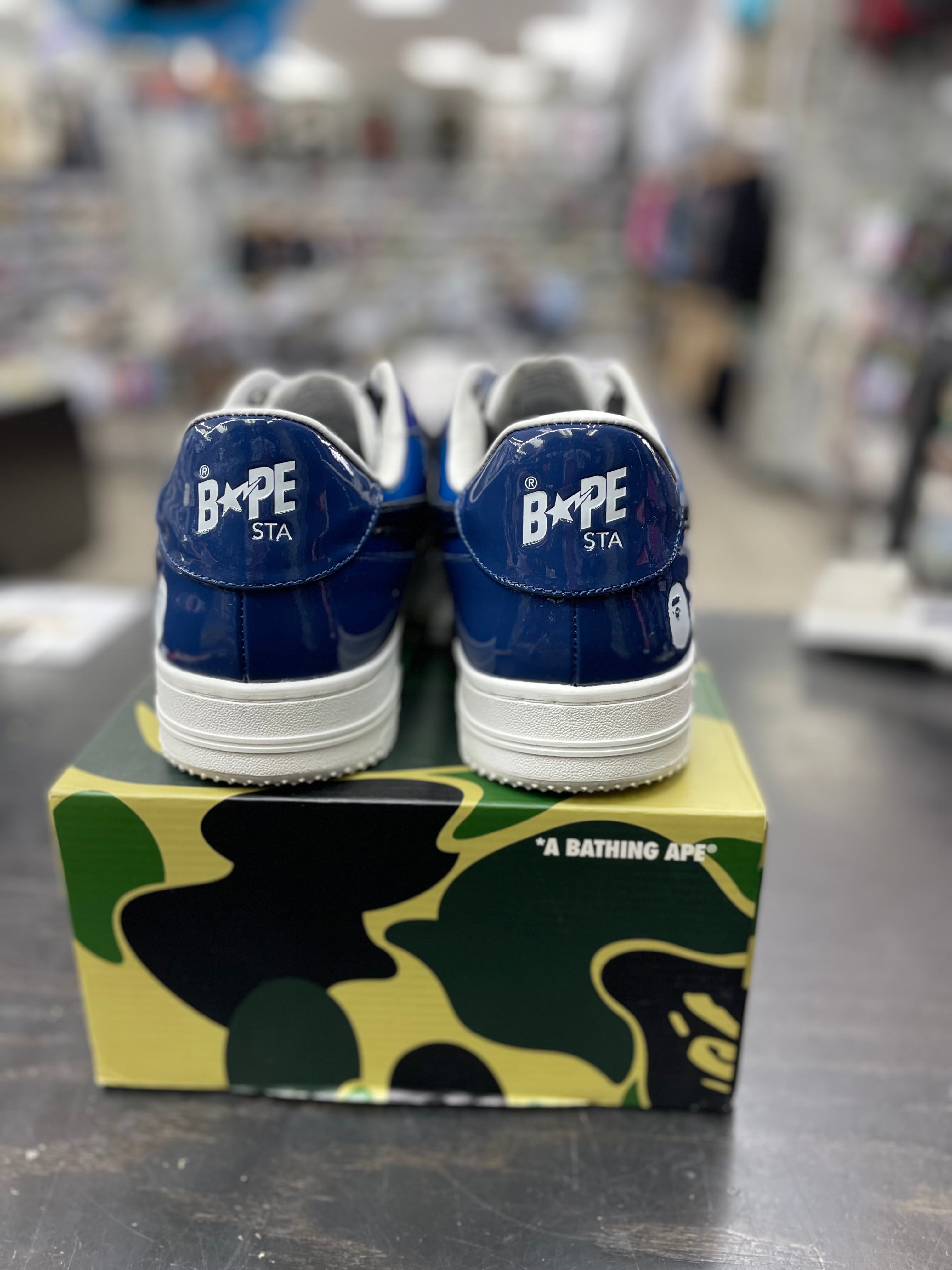 A Bathing Ape Bape Sta Icon "M2 Navy" *Size 11 Preowned*