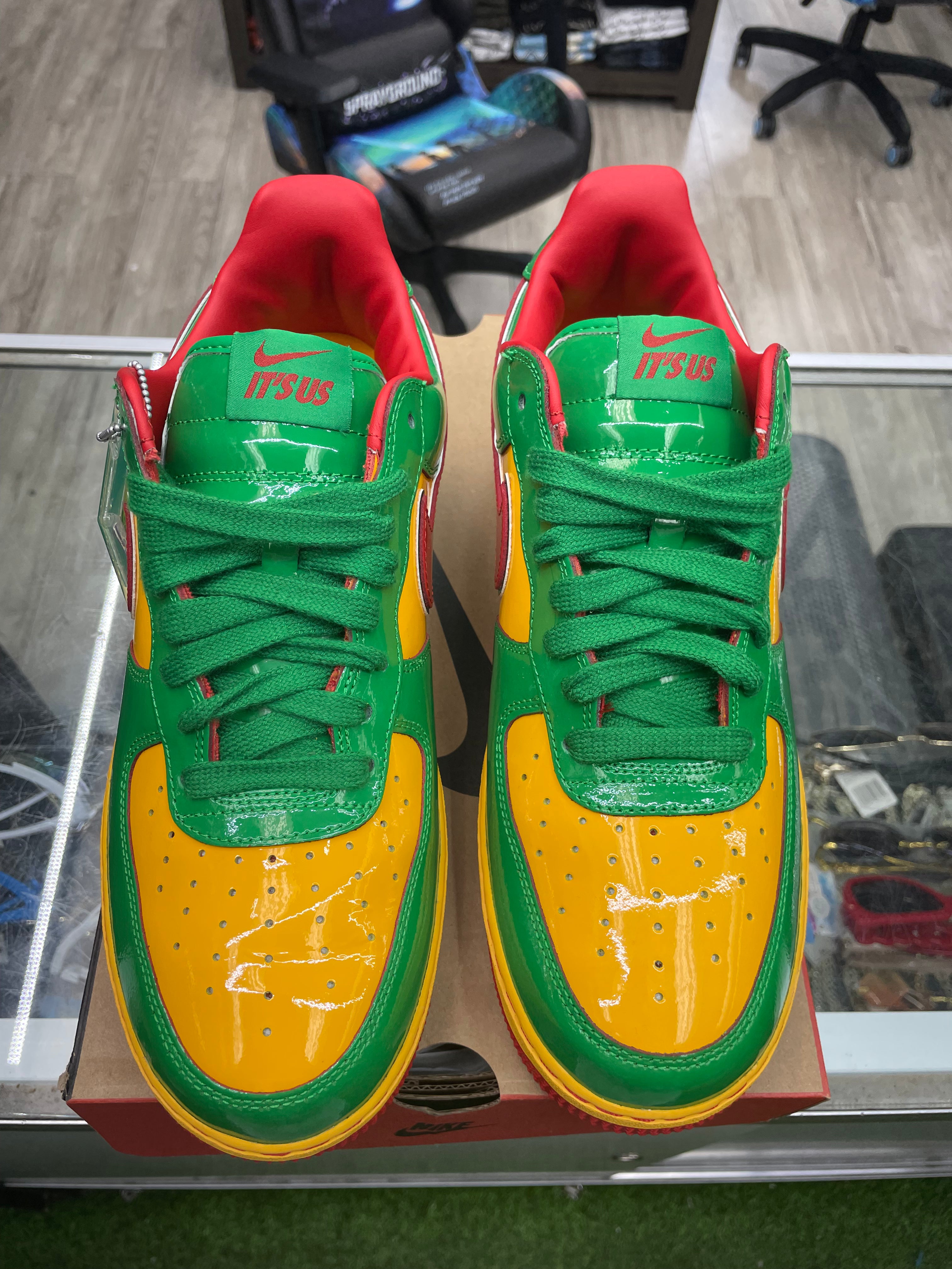 Nike Air Force 1 Low “Lil Yachty Concrete Boys Lucky Green” *Size 11 Preowned* Worn One Time (IH4383-300)