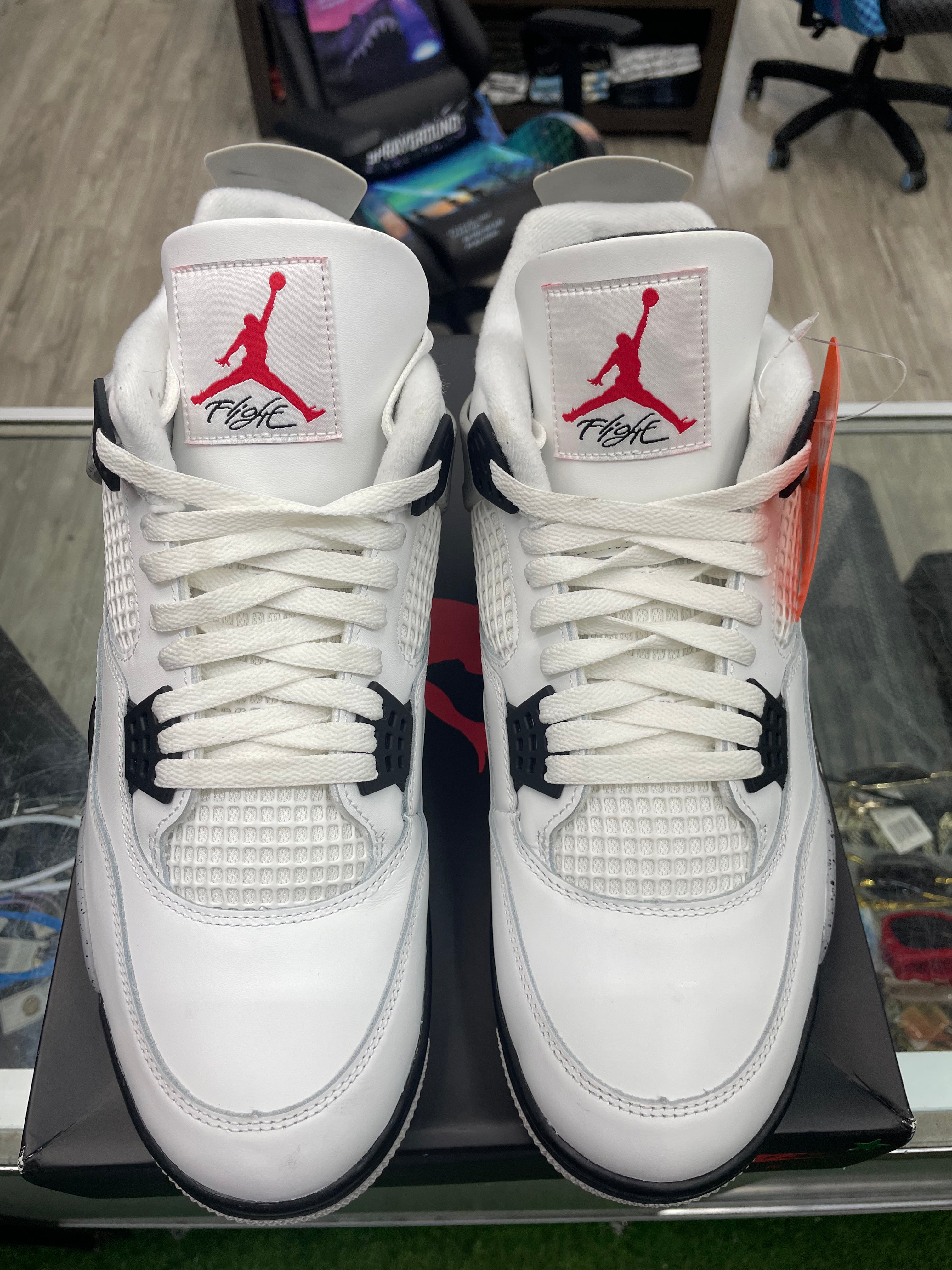 Air Jordan Retro 4 “White Cement” *Size 13 Preowned* (FV5029-100)