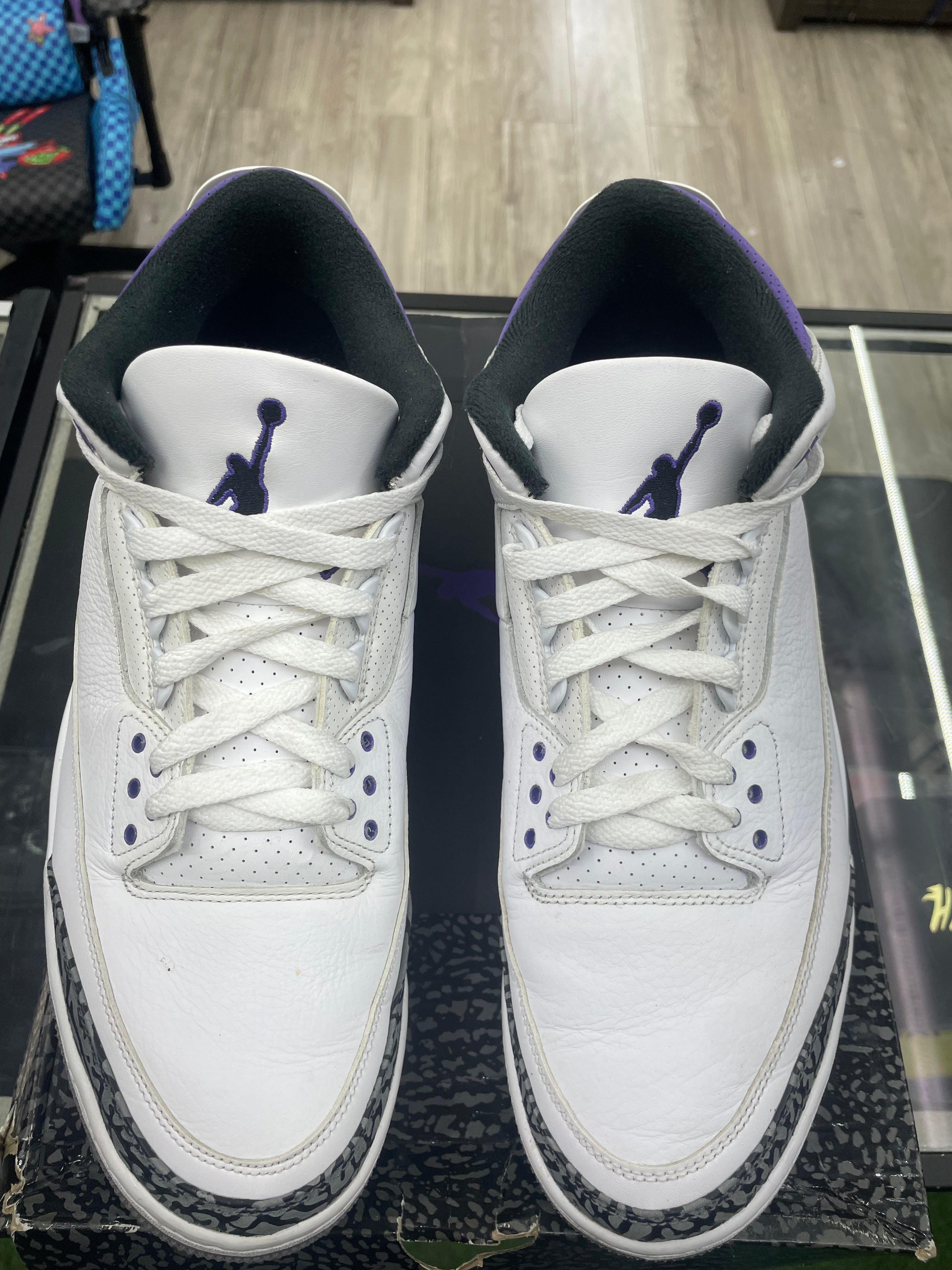 Air Jordan Retro 3 "Dark Iris" *Size 13 Preowned* (CT8532-105)