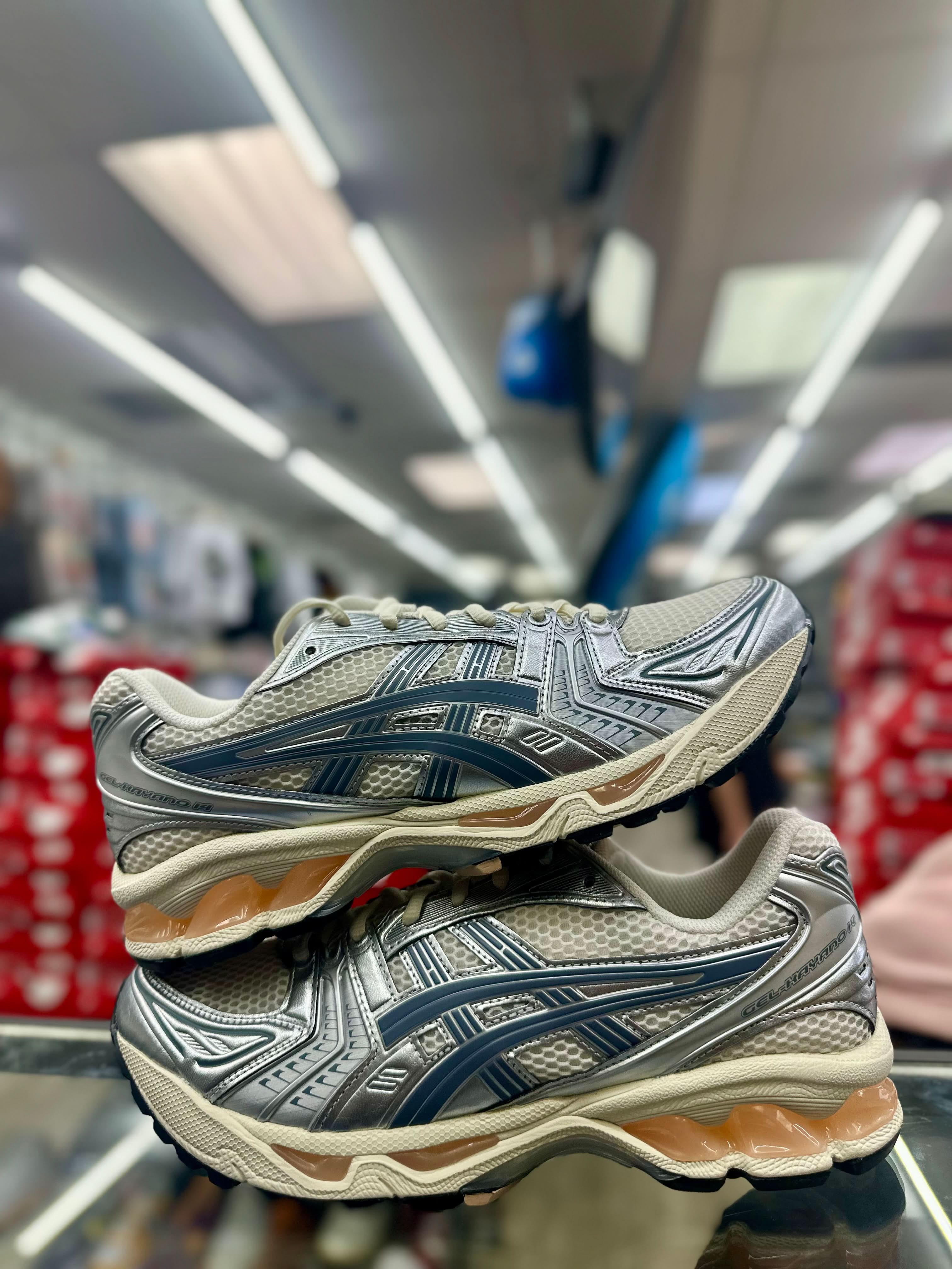 Asics Gel-Kayano 14 "Birch Pure Silver Teal Gold" (MEN)