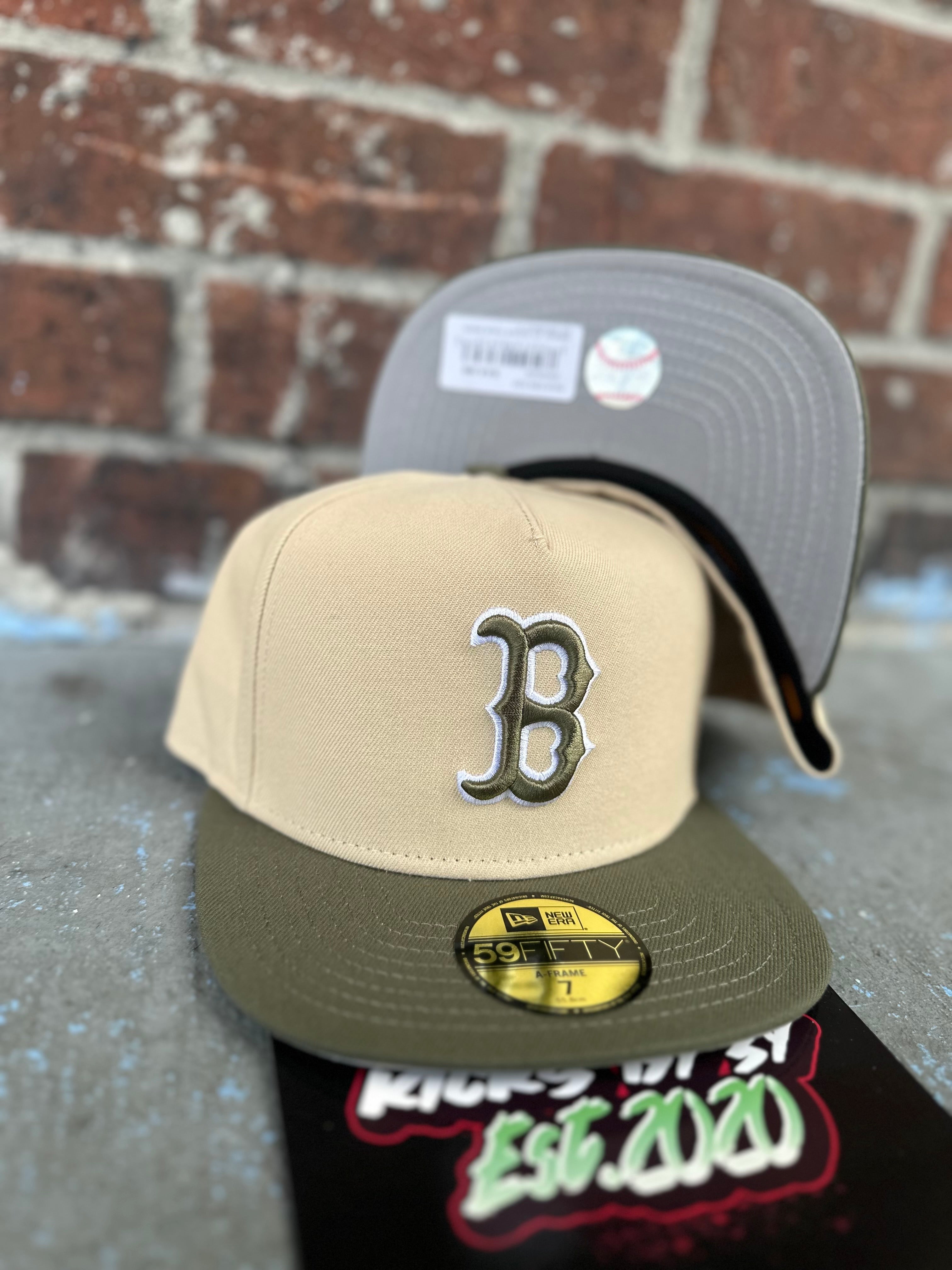 New Era 59FIFTY Fitted "Boston Red Sox" Kaki/Olive A-Frame Fitted 60699288