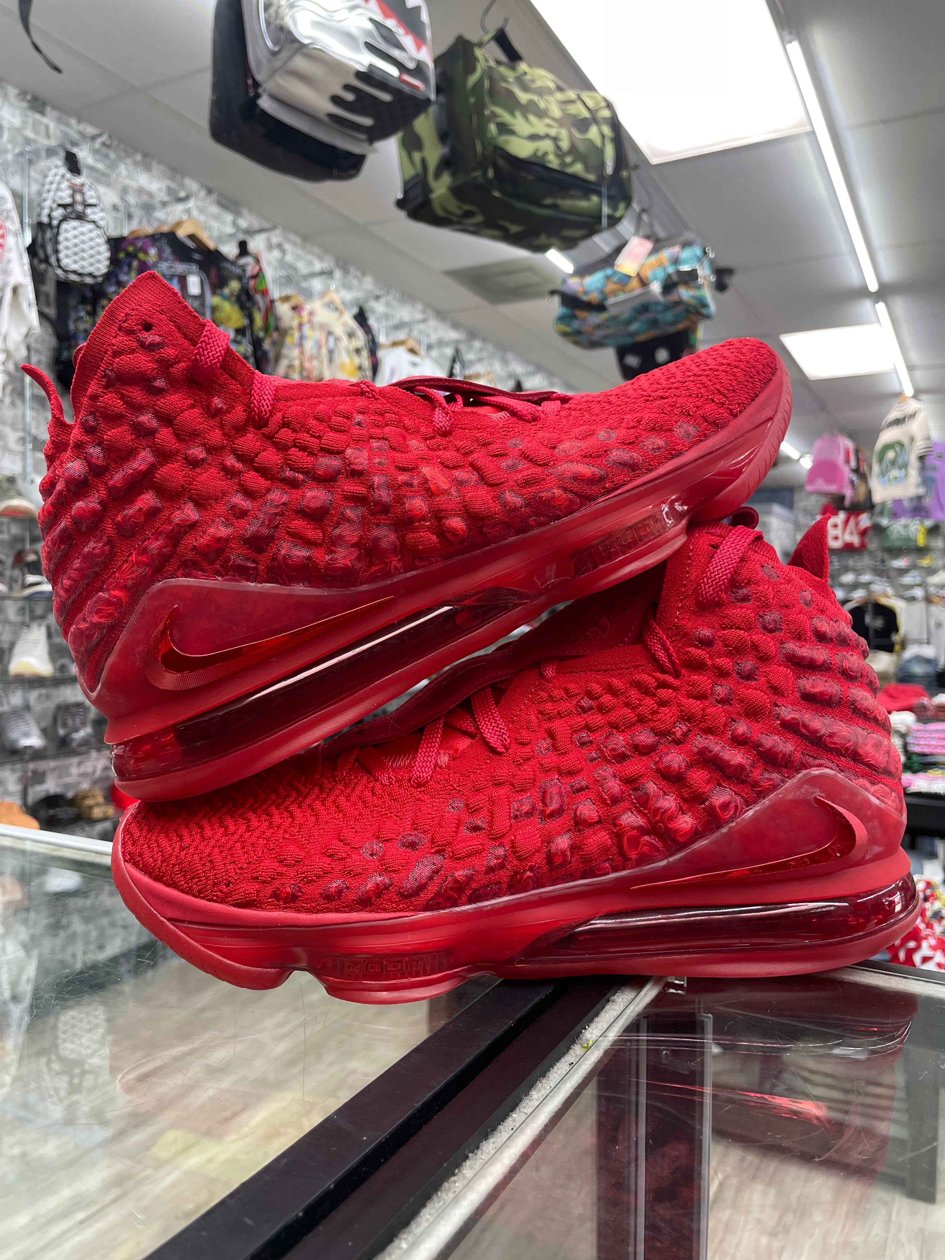 Nike LeBron 17 Red Carpet OG Knit‎ Basketball High Shoes BQ3177 600 Men\'s 10 GUC Nike Lebron XVII 17  main image 2