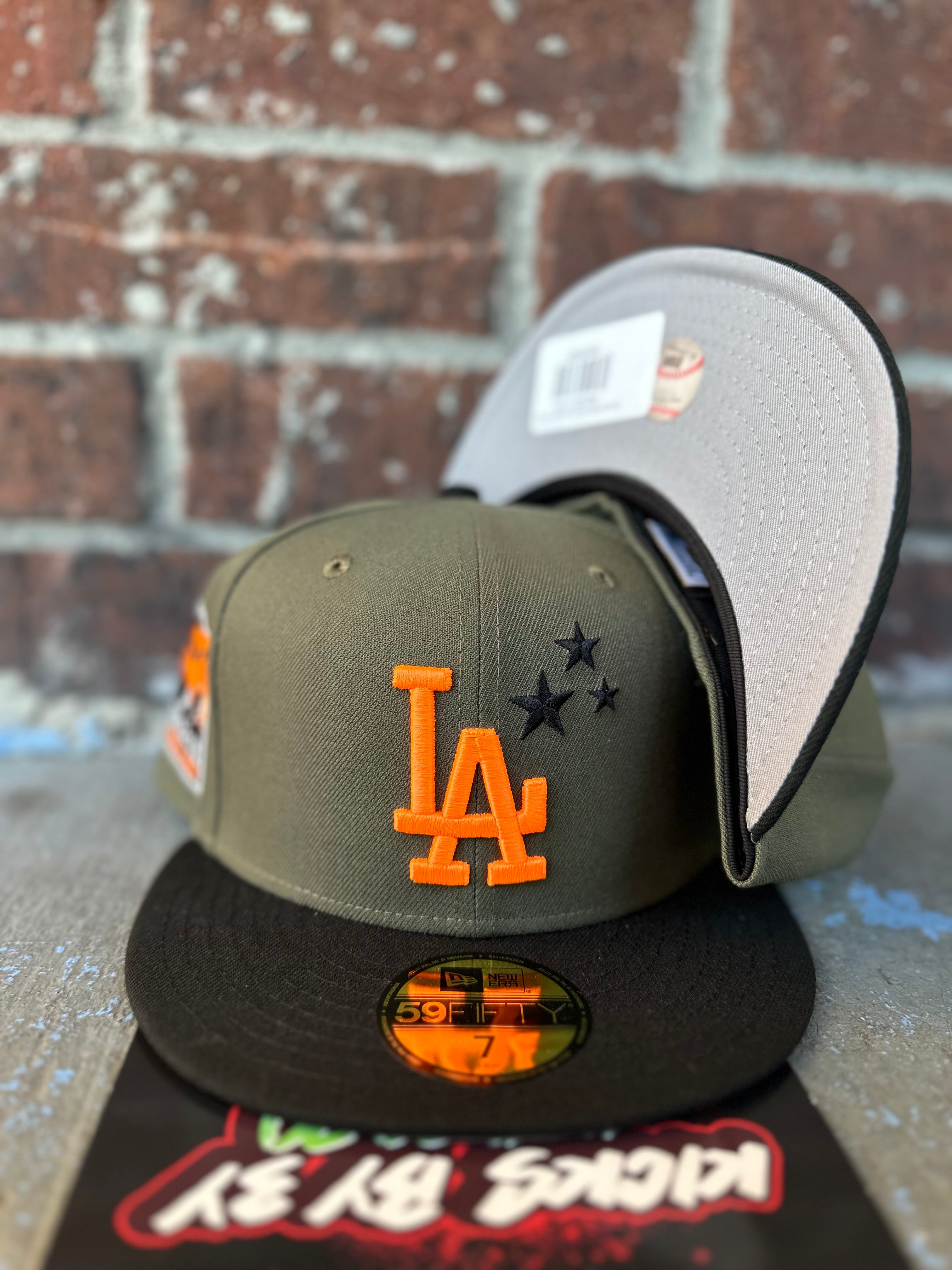 New Era 59Fifty Fitted "Los Angeles Dodgers" 60th Anniversary Dodger Stadium Olive/Orange