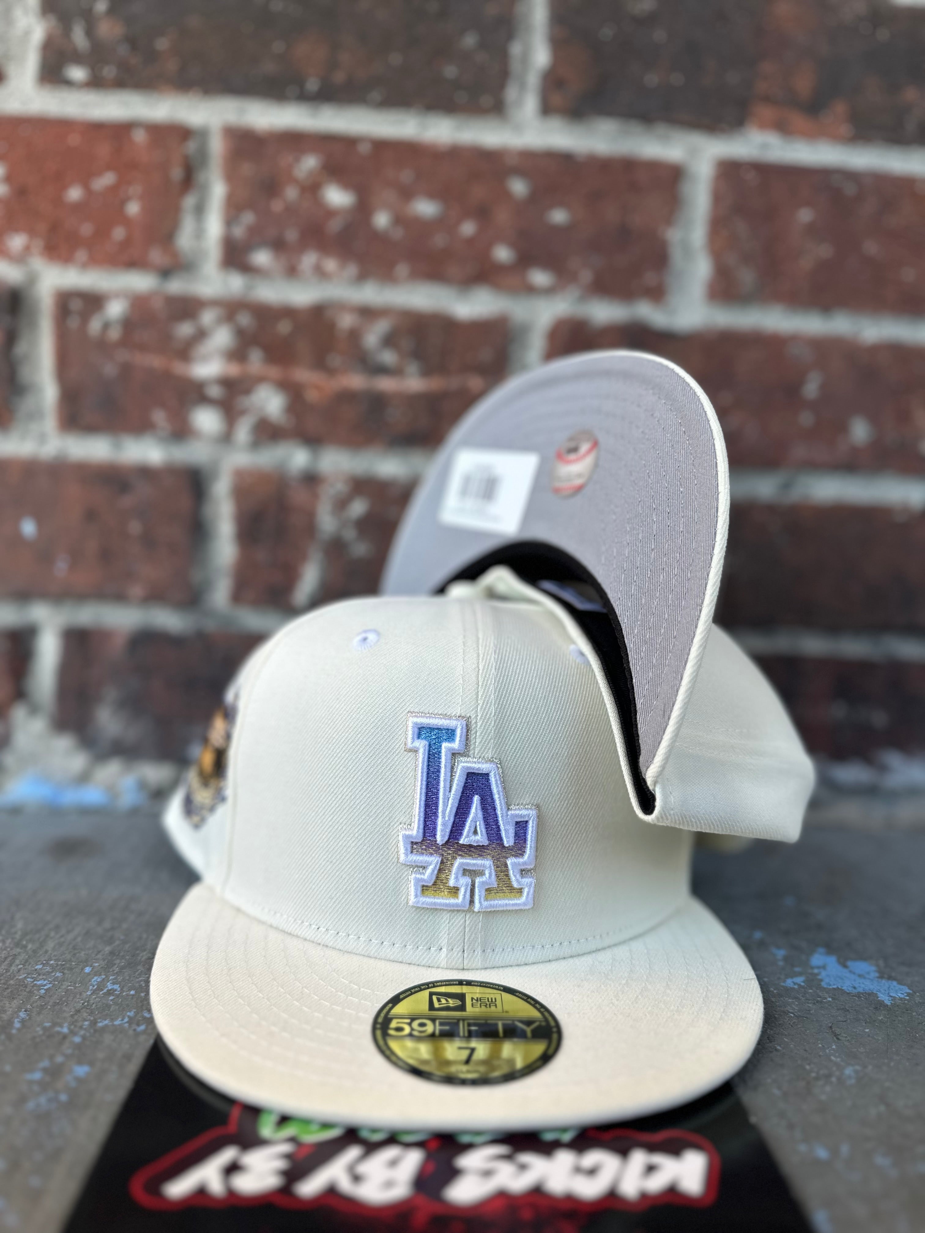 New Era 59Fifty Fitted "Los Angeles Dodgers" World Series Cream/ Iridescent