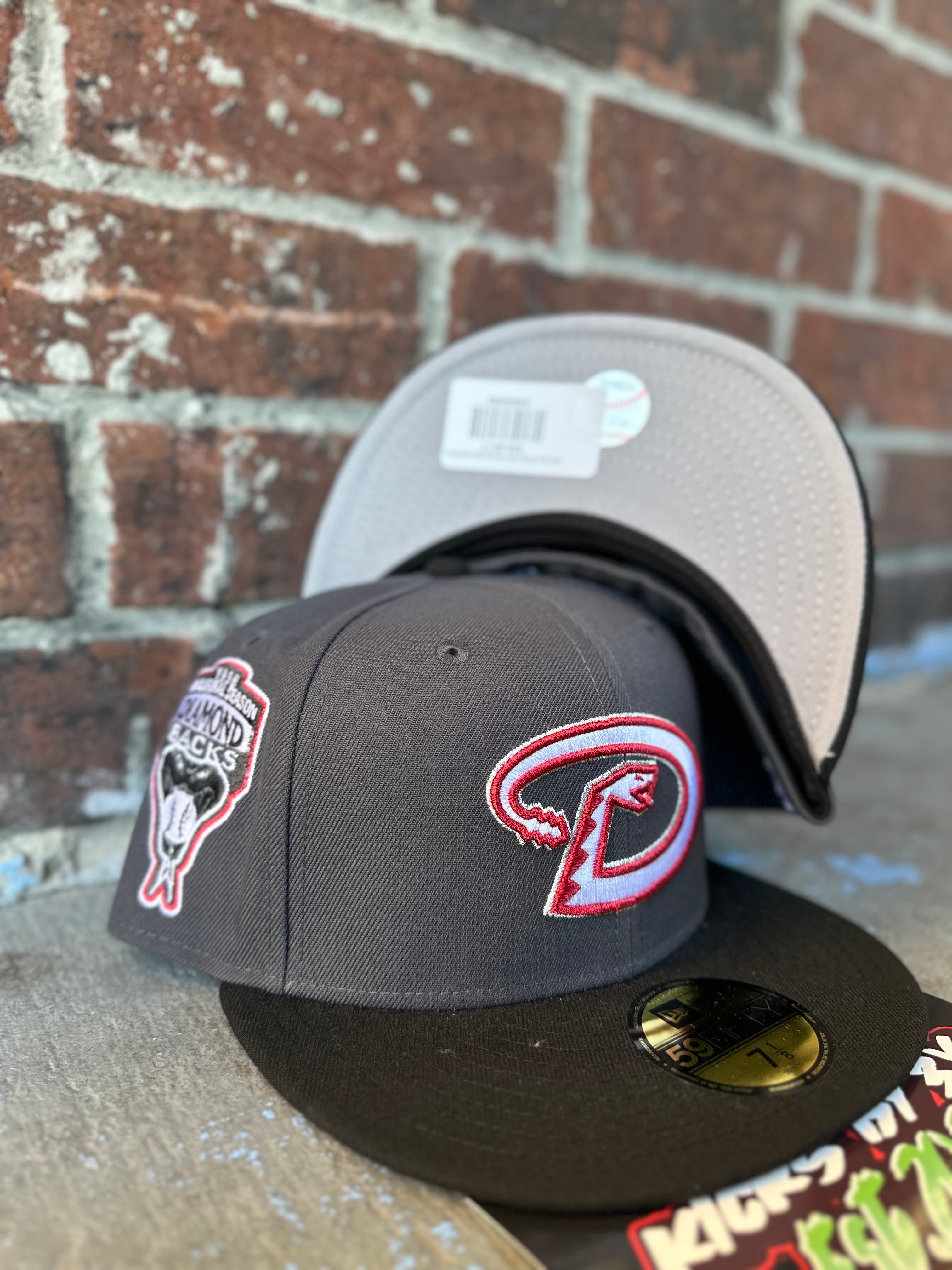 New Era 59Fifty Fitted "Arizona Diamondbacks" 1998 World Series Charcoal Grey/Black/ Red