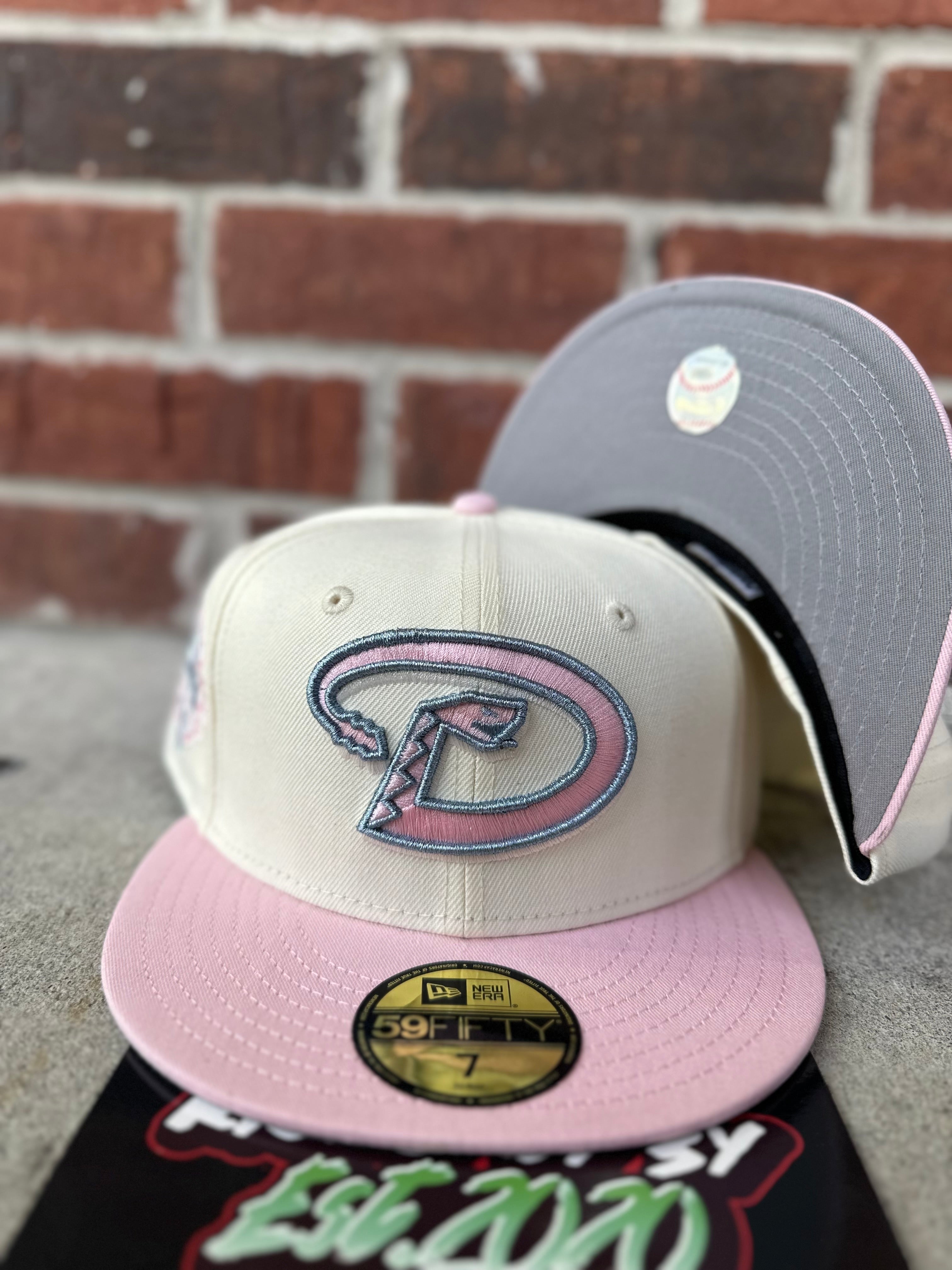 New Era 59 FIFTY Fitted "ARIZONA DIAMONDBACKS " 25th Anniversary PINK/BABY BLUE