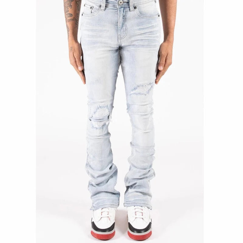 Serenede “Azul” Stacked Jeans