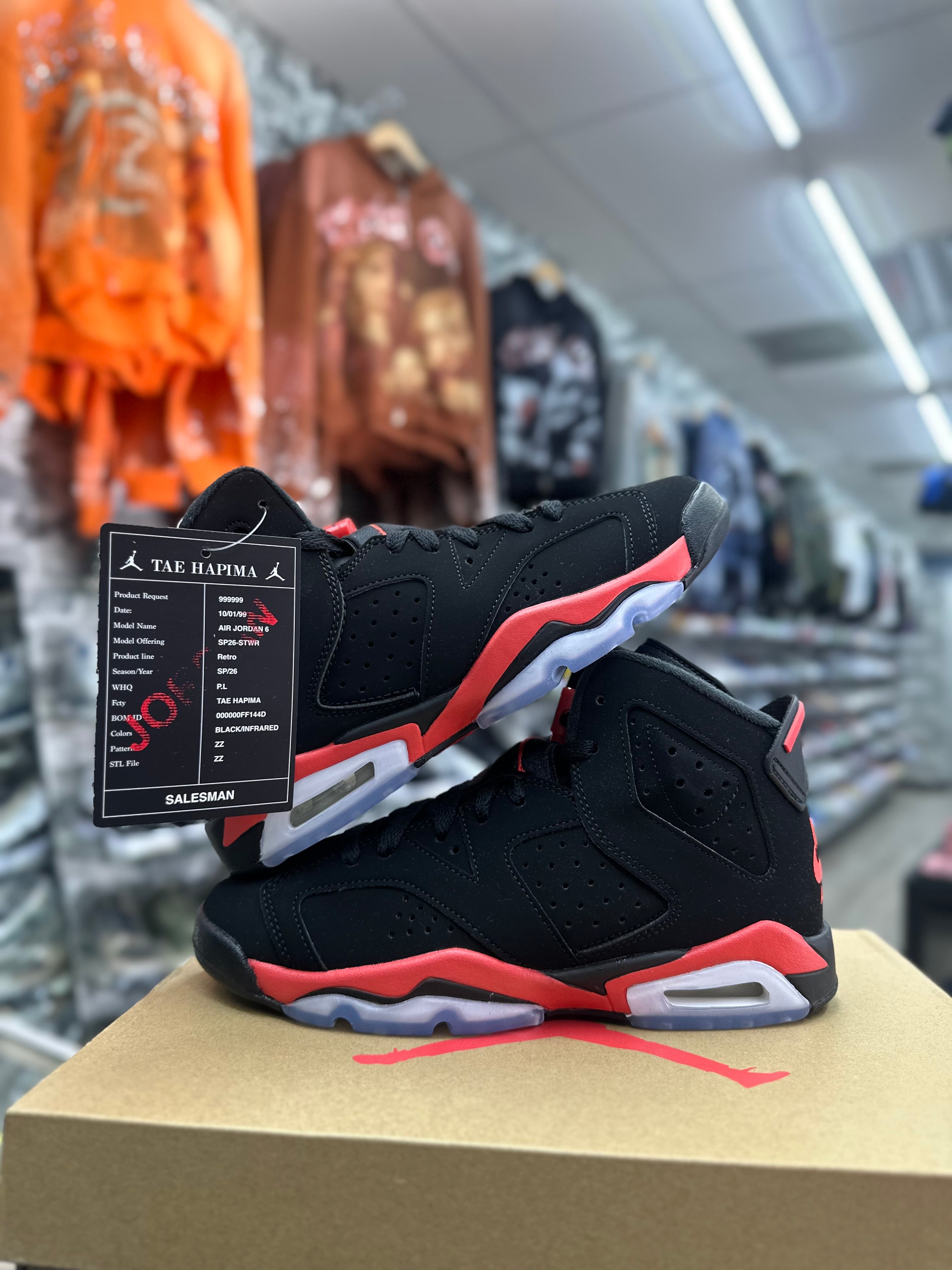 Air Jordan Retro 6 "Reverse Infrared" (GS) IQ1275-001