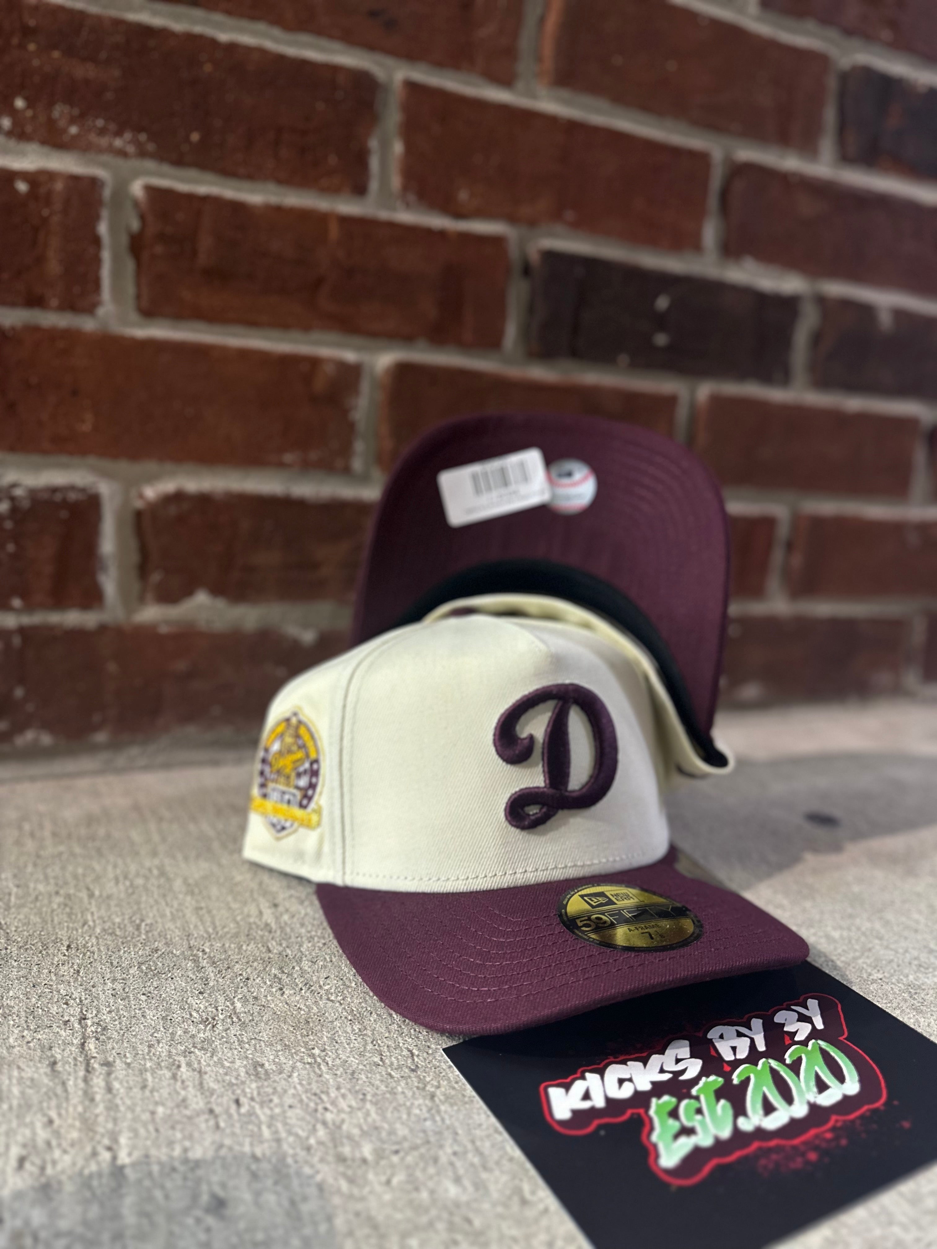 New Era 59Fifty Fitted A-Frame "Los Angeles Dodgers" 60th Anniversary Cream/Burgundy