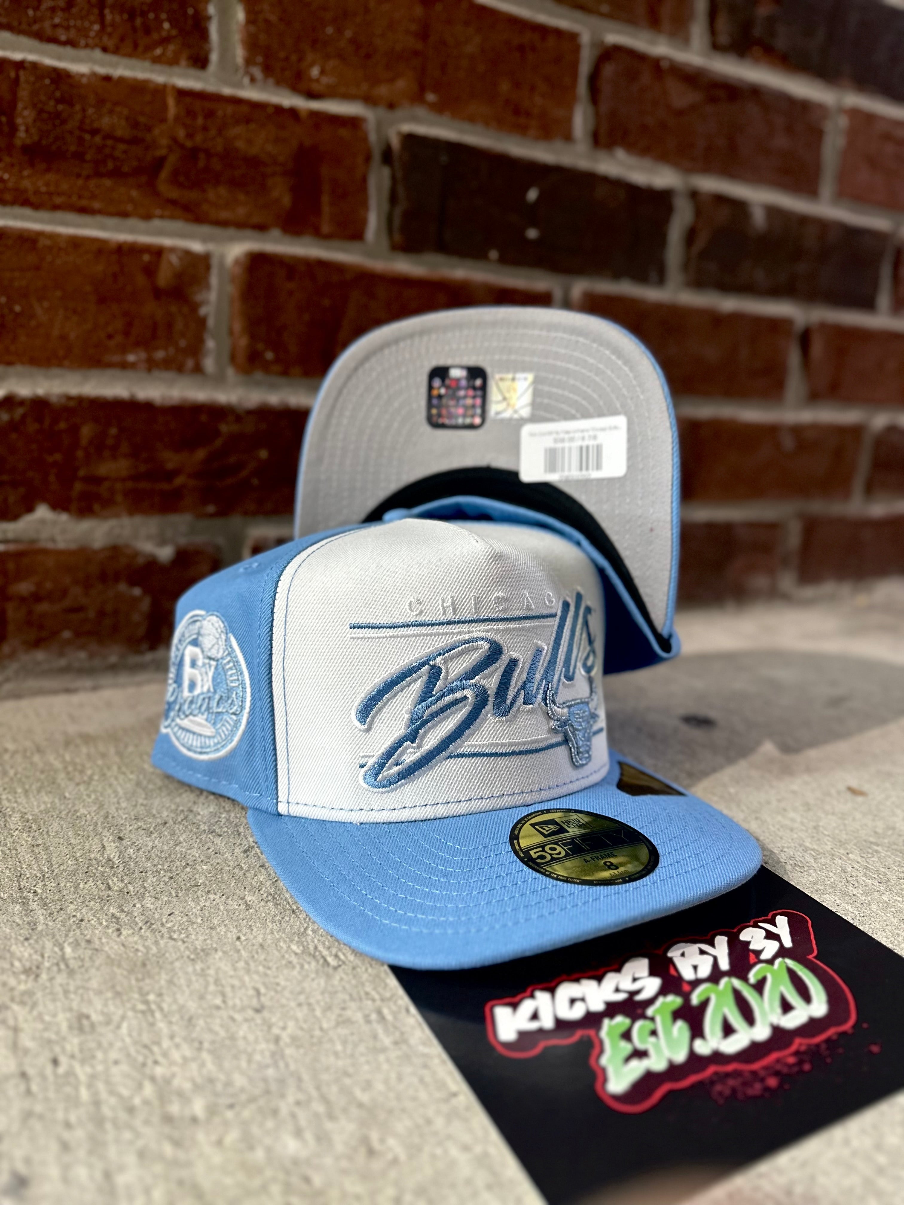 New Era 59Fifty Fitted A-Frame "Chicago Bulls" 6x Champs White/ Baby Blue