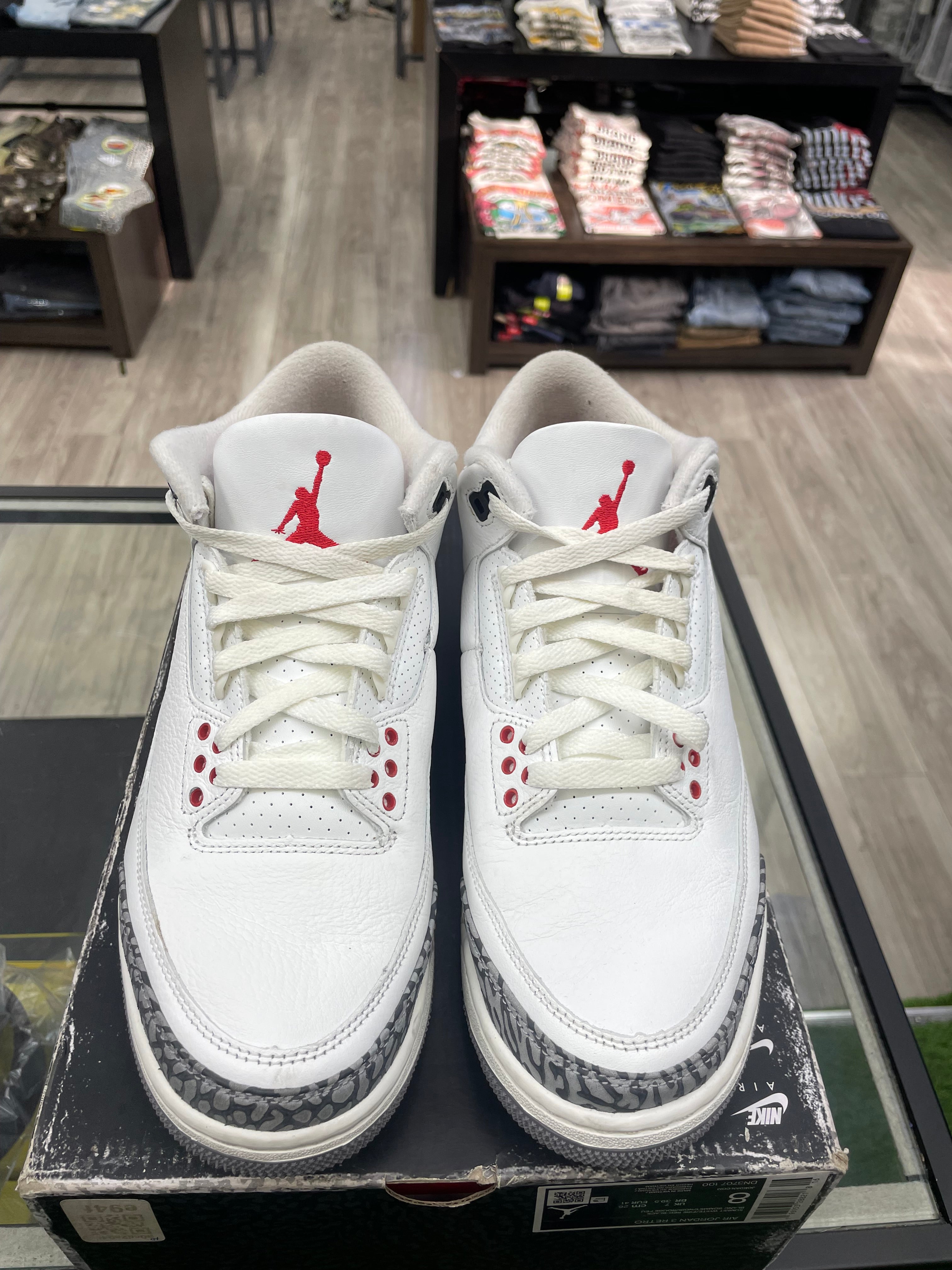 Air Jordan Retro 3 “White Cement Reimagined” *Size 8 Preowned*